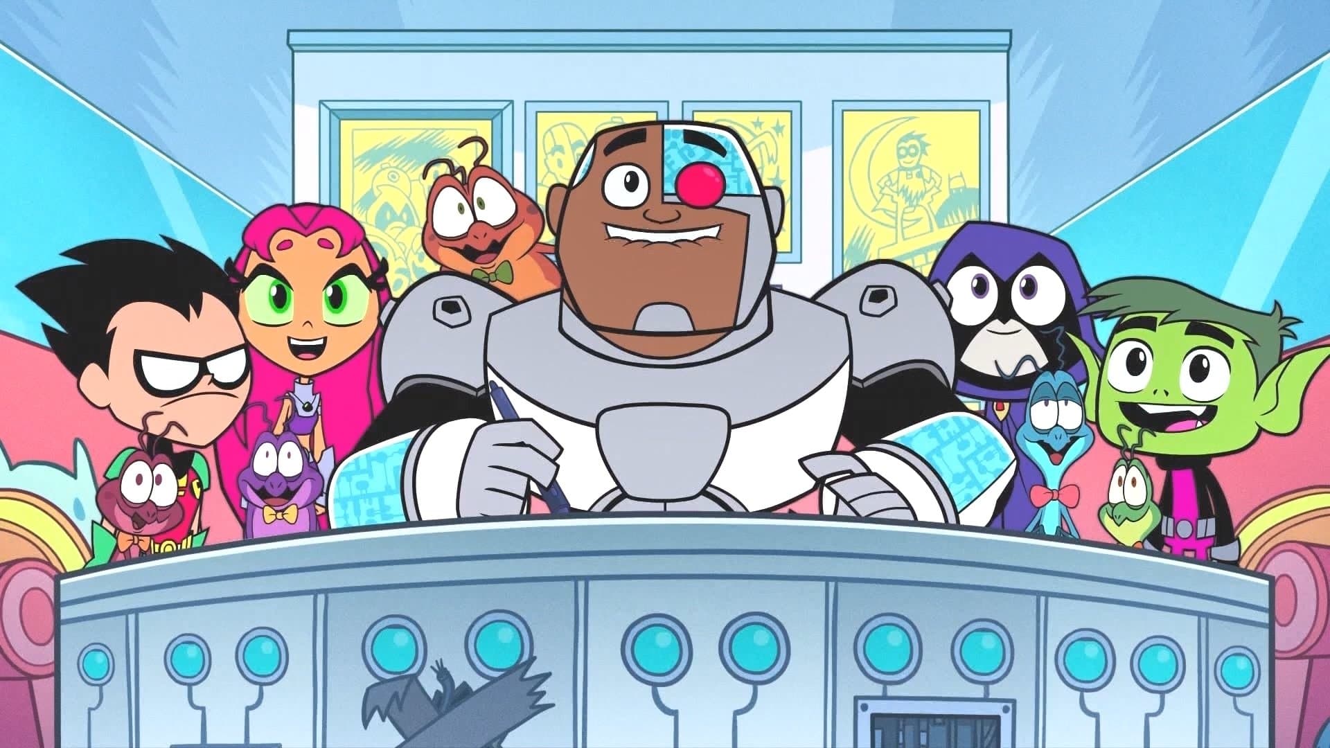 Backdrop of Teen Titans Go! See Space Jam