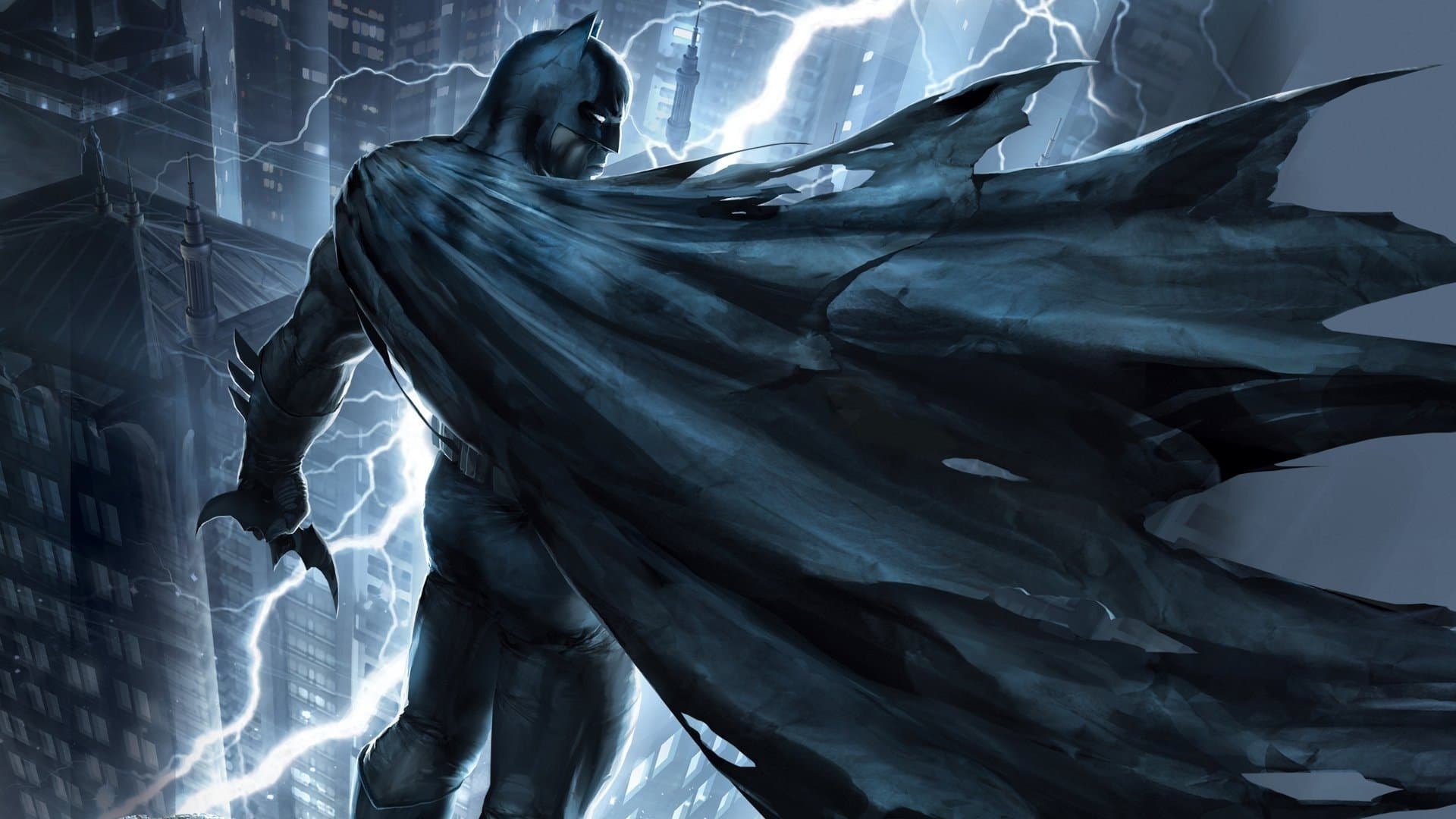Backdrop of Batman: The Dark Knight Returns, Part 1
