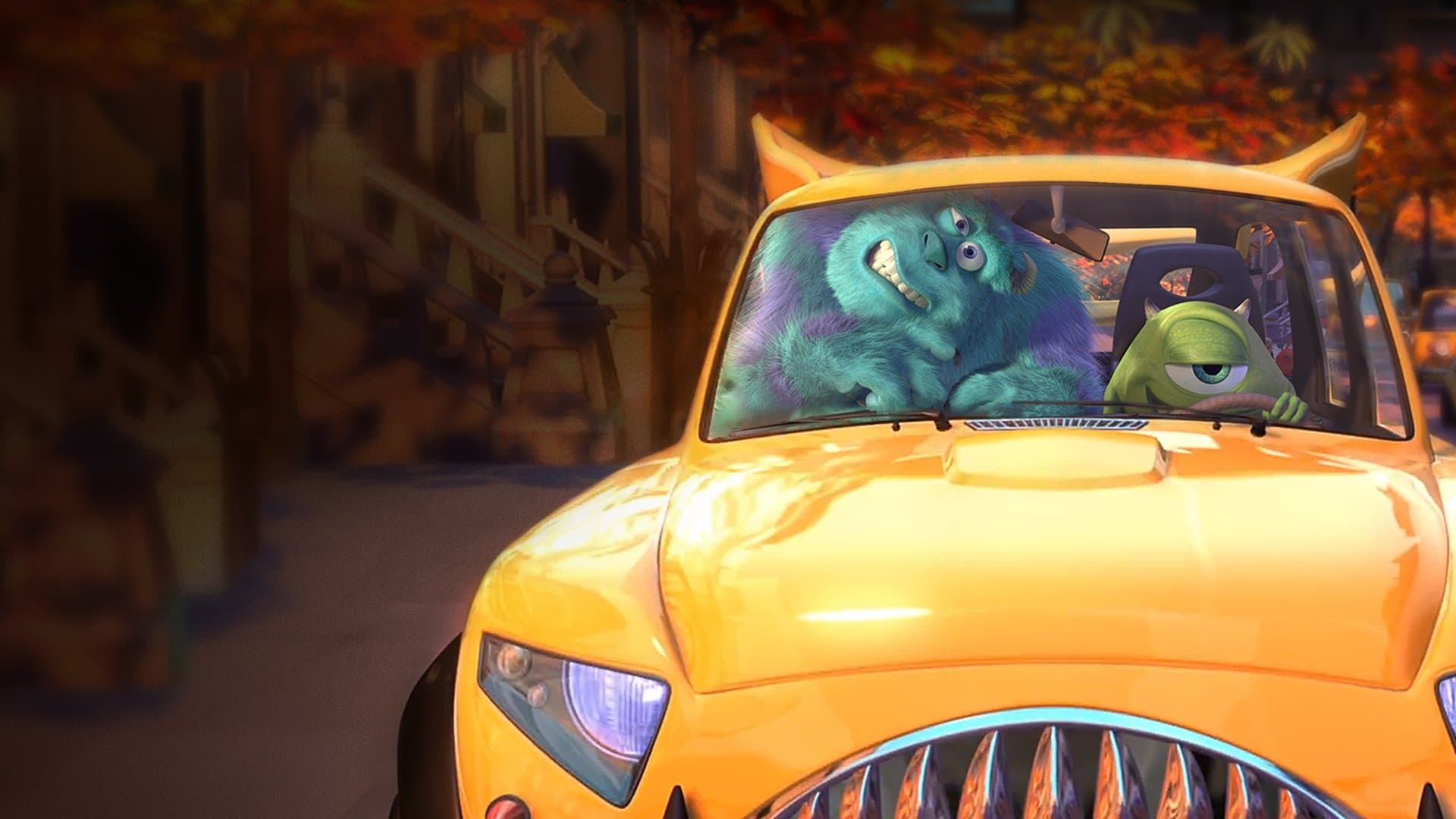 Backdrop of Mike's New Car