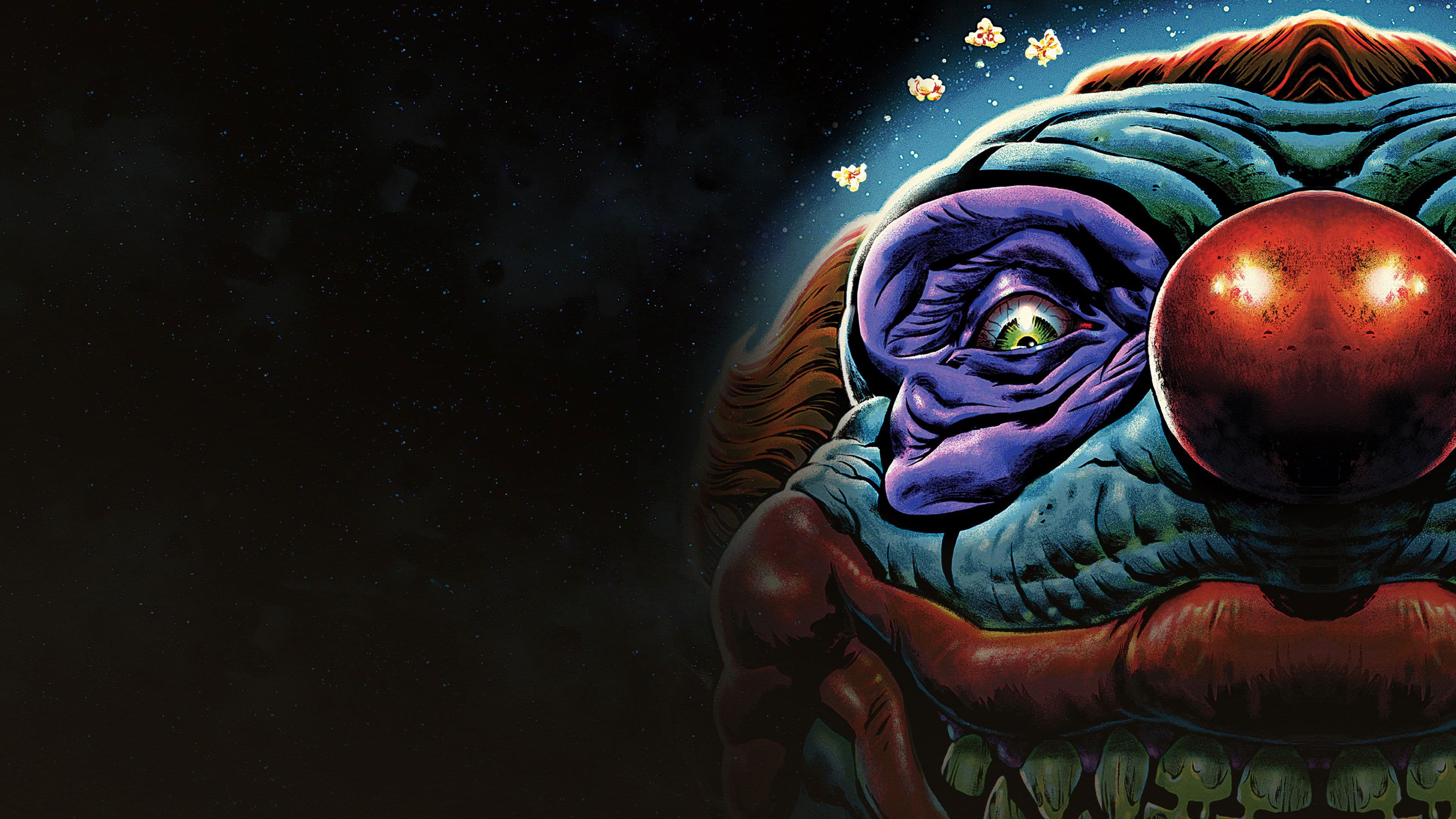 Backdrop of Killer Klowns from Outer Space