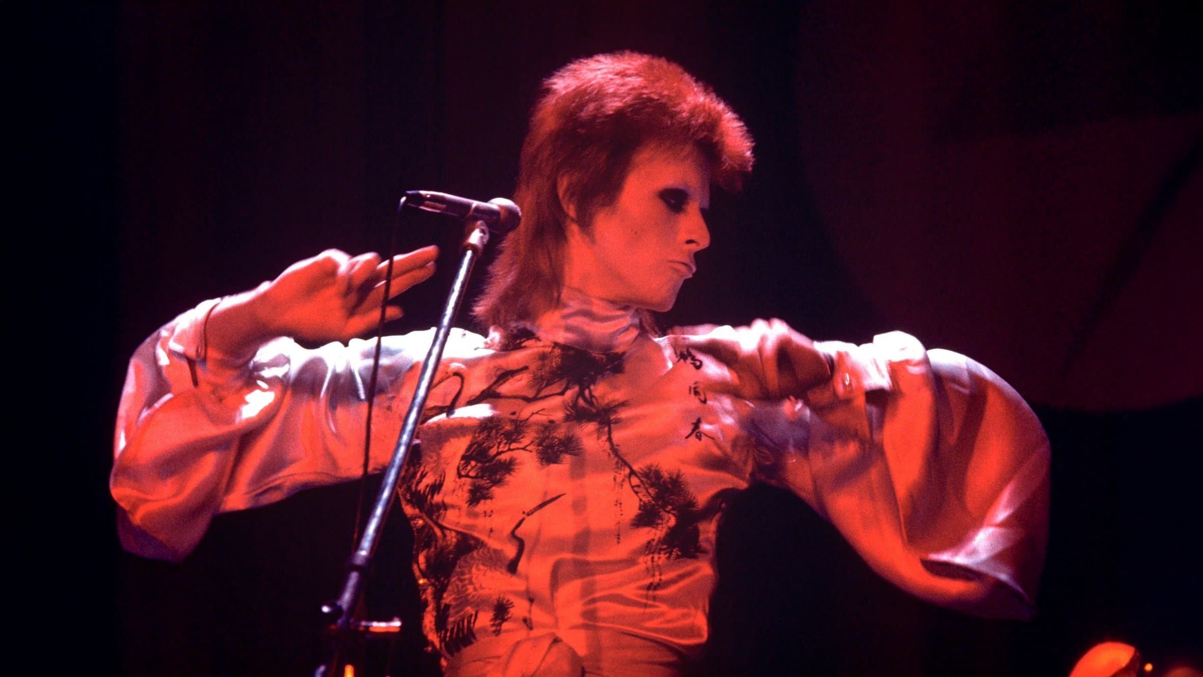 Backdrop of Ziggy Stardust and the Spiders from Mars