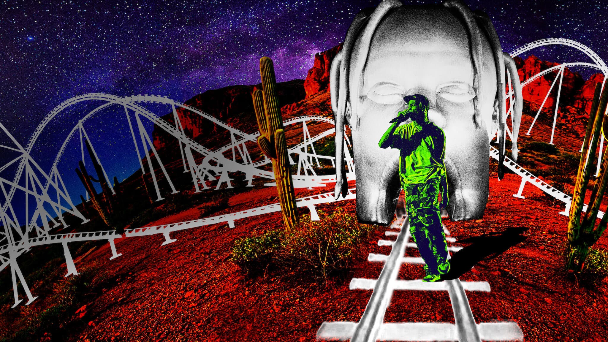 Backdrop of Travis Scott: Look Mom I Can Fly