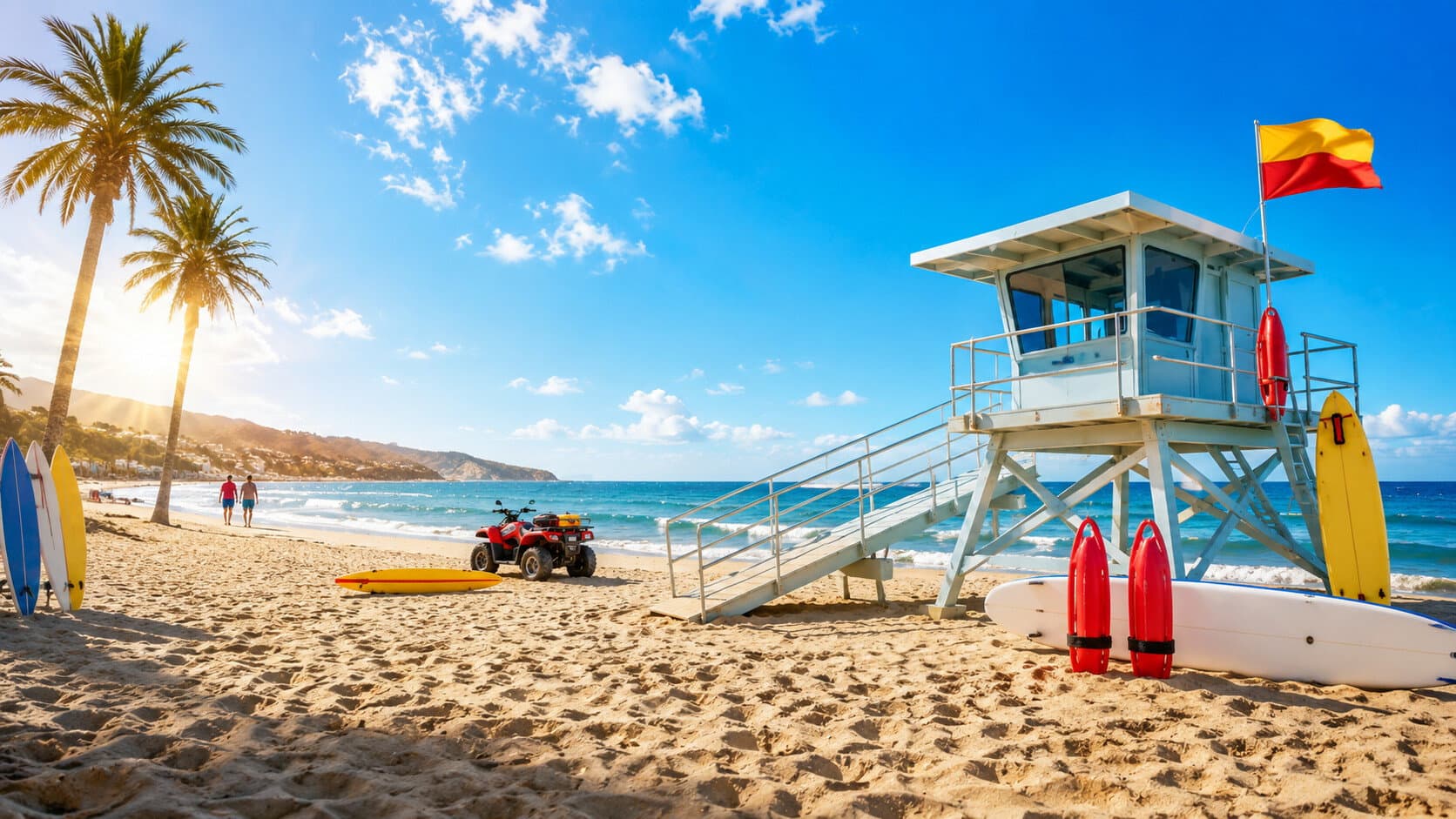 Backdrop of Malibu Rescue Collection