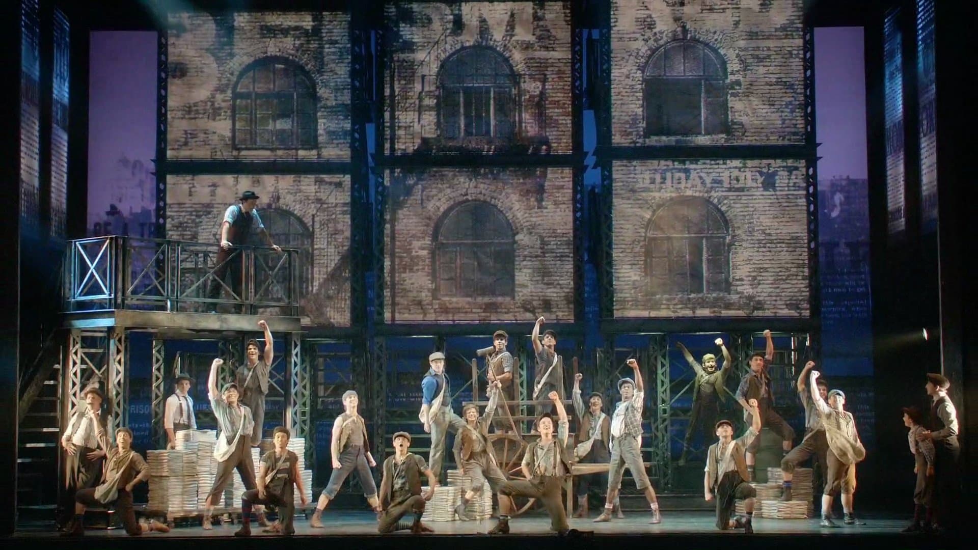 Backdrop of Newsies