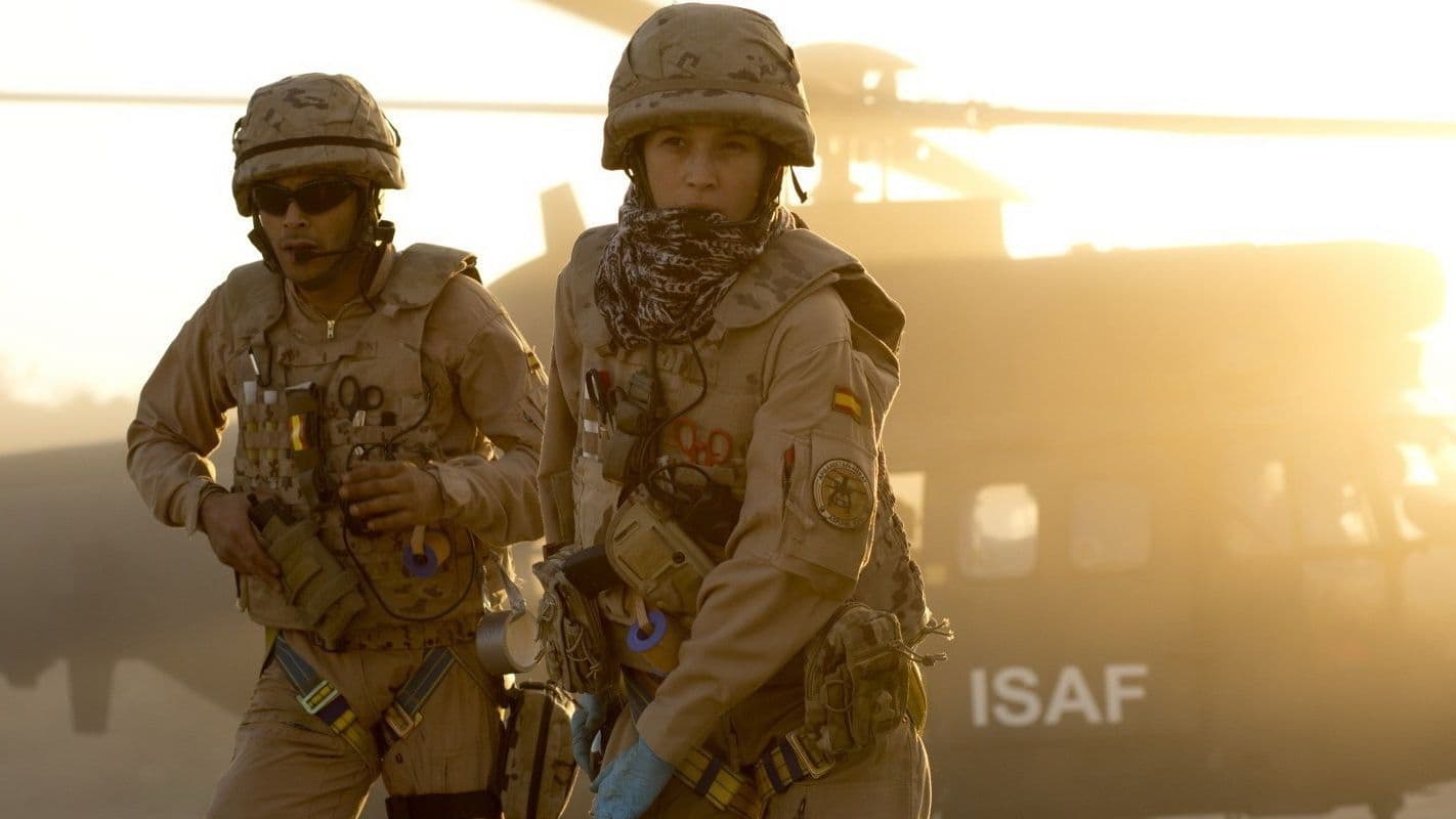 Backdrop of Rescue Under Fire