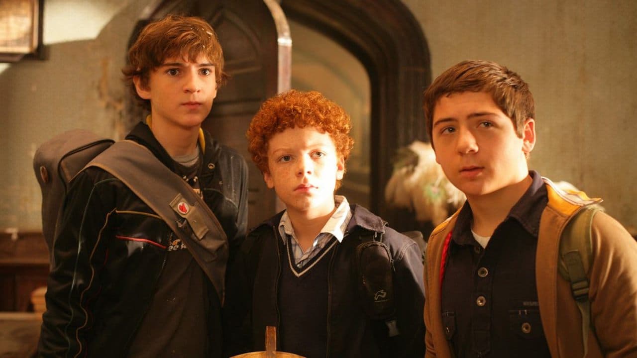 Backdrop of The Three Investigators in The Secret of Terror Castle