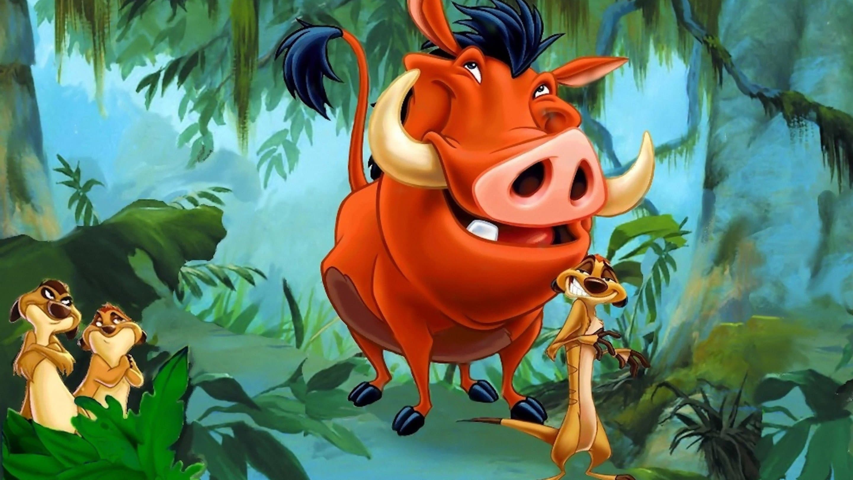 Backdrop of On Holiday With Timon & Pumbaa