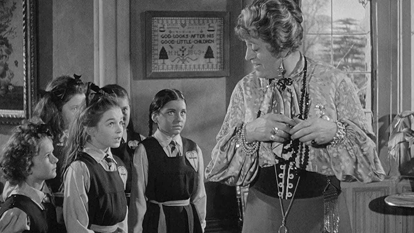 Backdrop of The Belles of St Trinian's