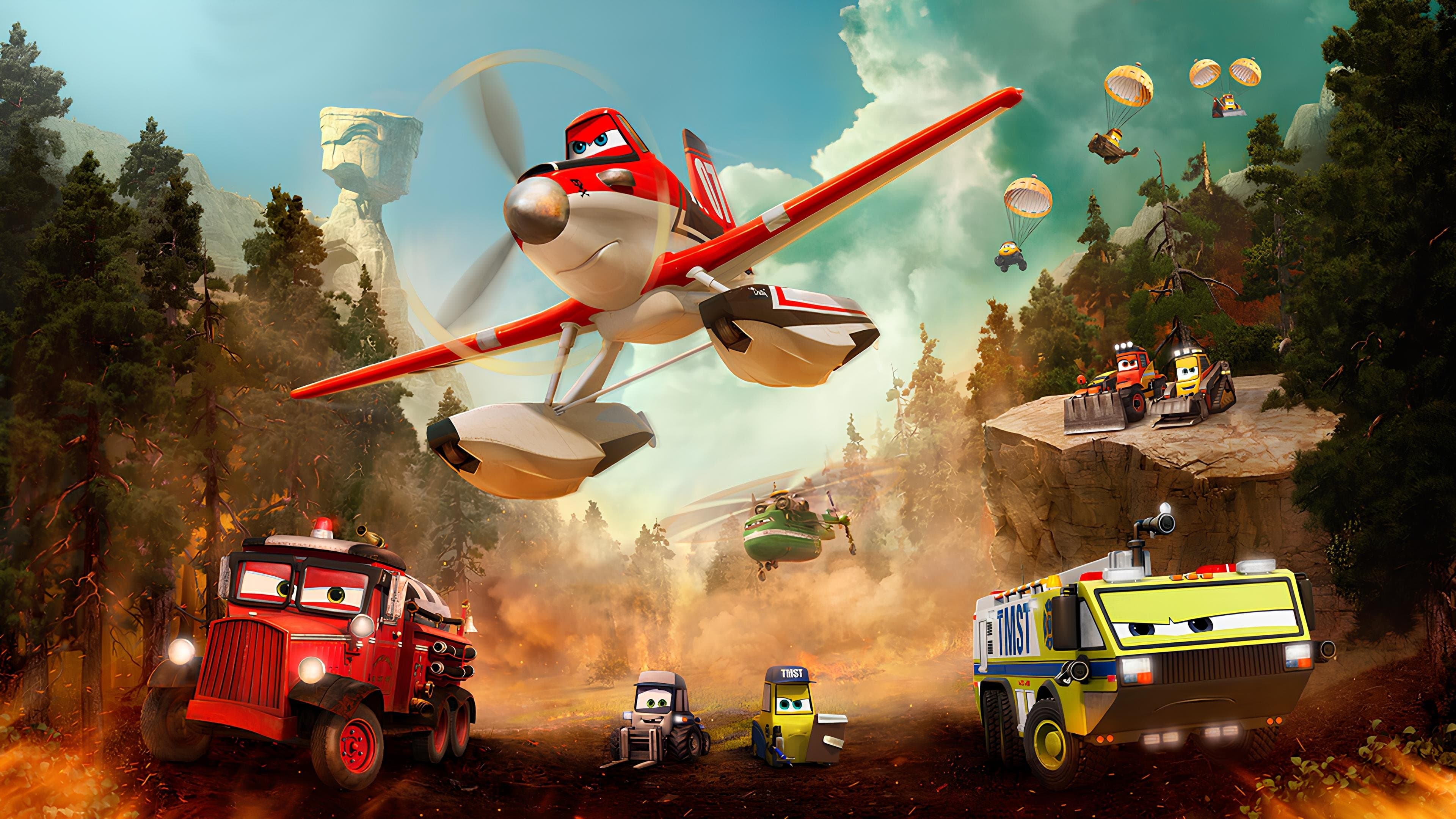 Backdrop of Planes: Fire & Rescue