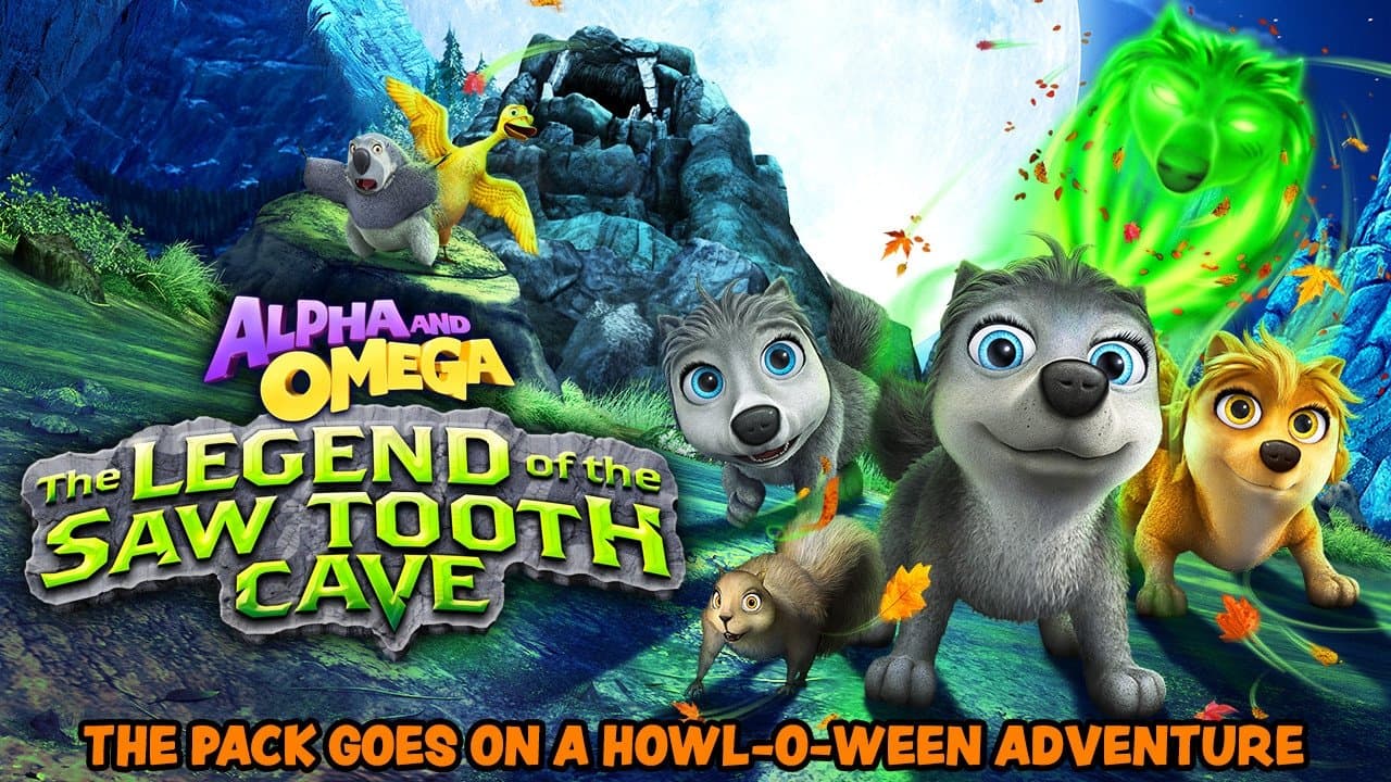 Backdrop of Alpha and Omega: The Legend of the Saw Tooth Cave