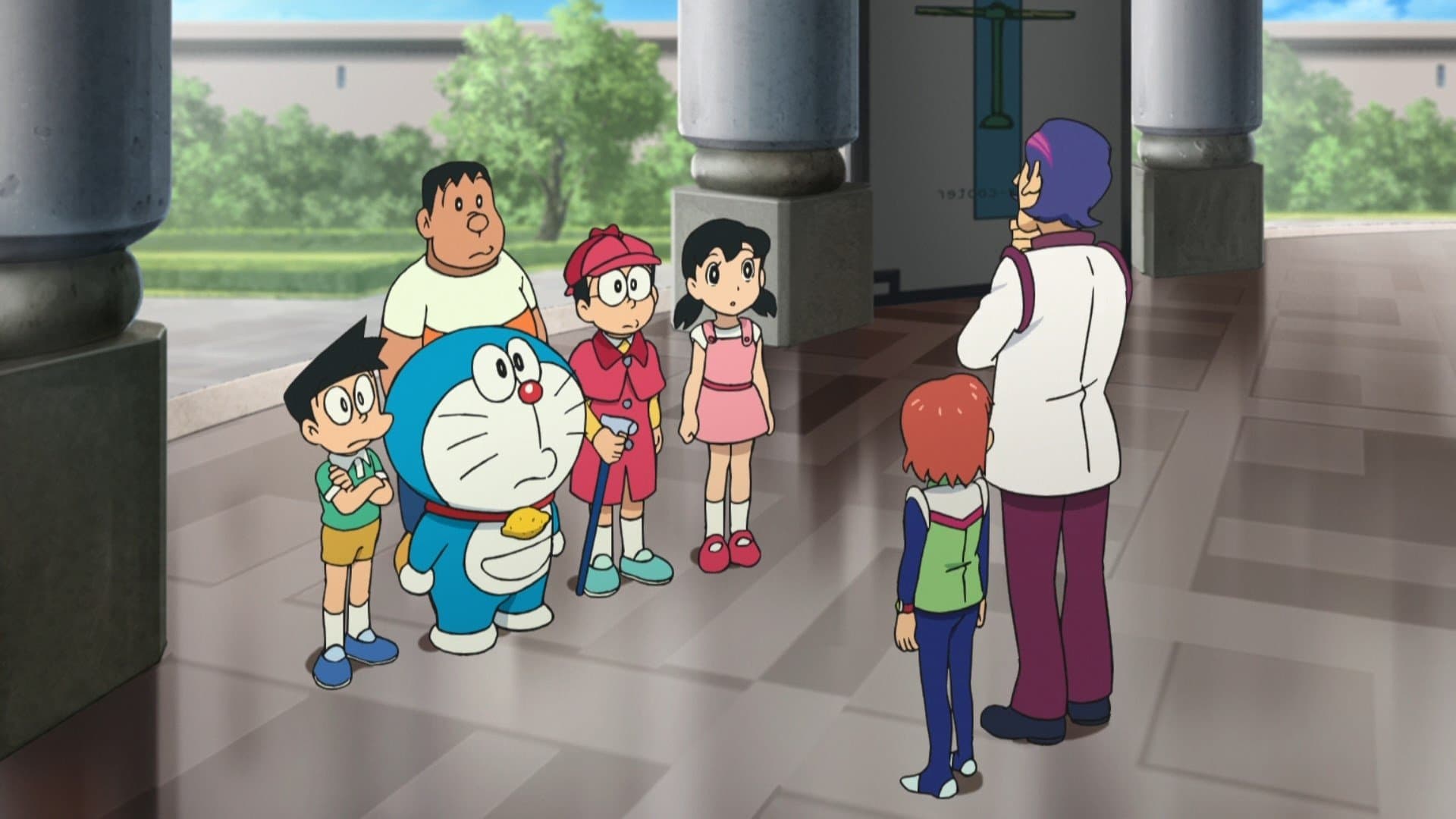 Backdrop of Doraemon: Nobita's Secret Gadget Museum
