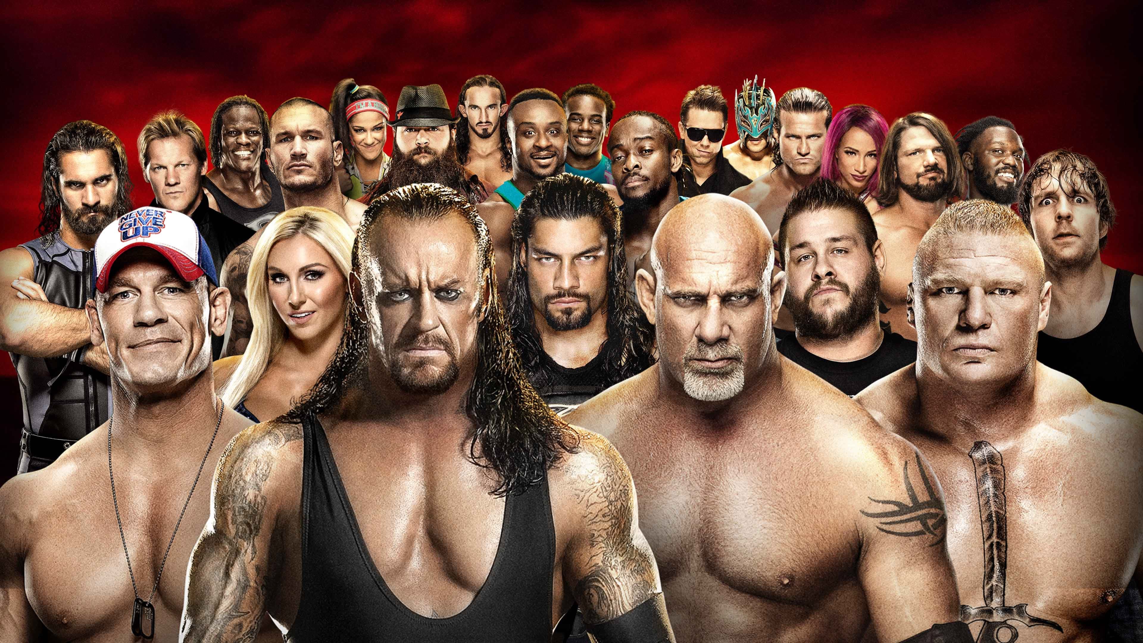 Backdrop of WWE Royal Rumble 2017