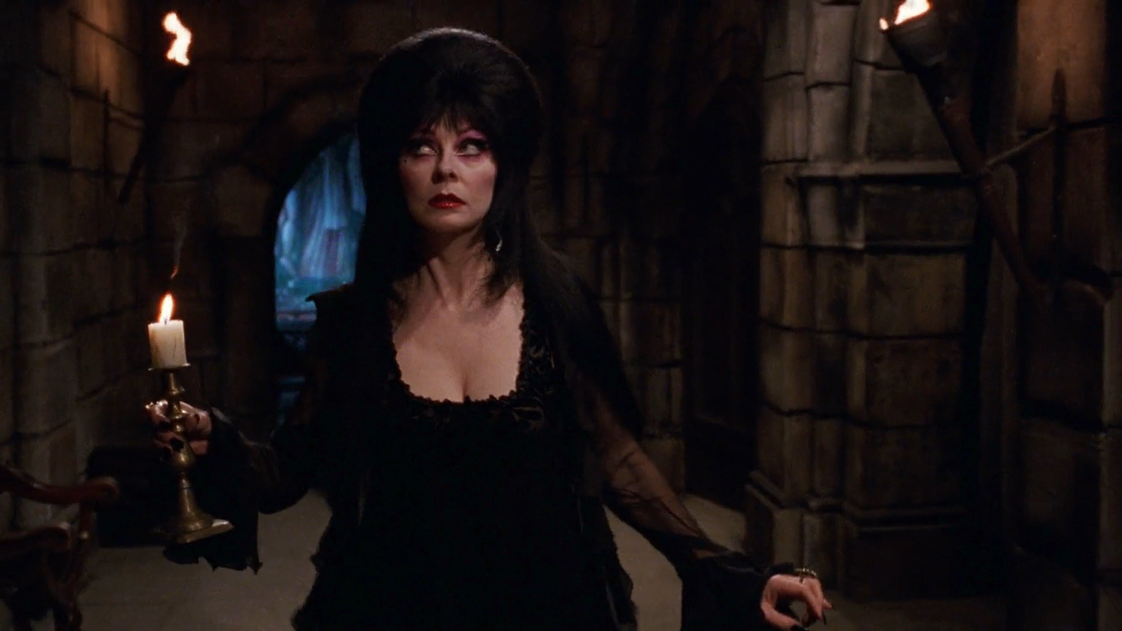 Backdrop of Elvira's Haunted Hills
