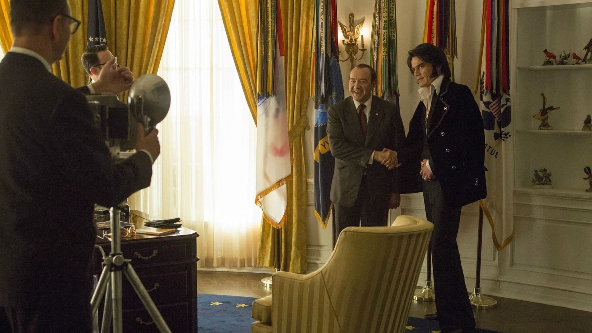 Backdrop of Elvis & Nixon