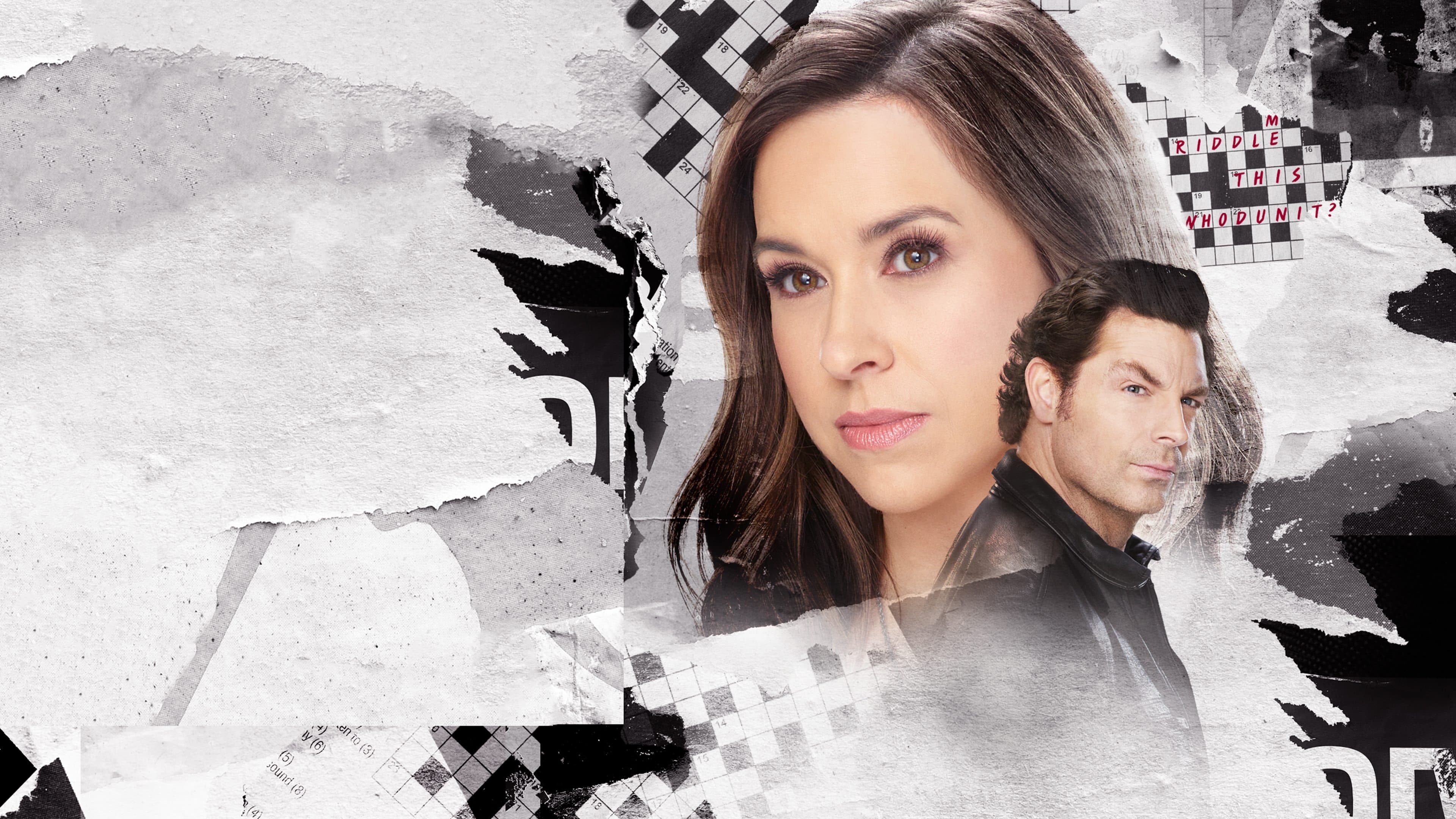 Backdrop of Crossword Mysteries: Riddle Me Dead