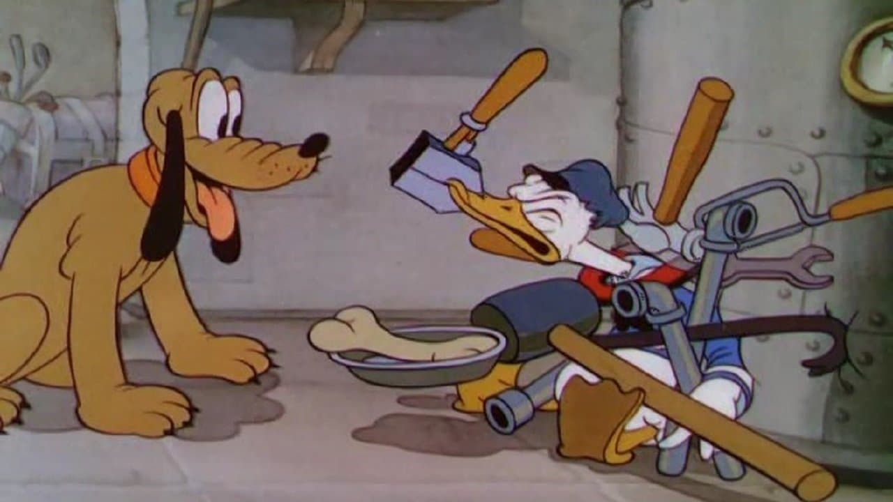 Backdrop of Donald and Pluto