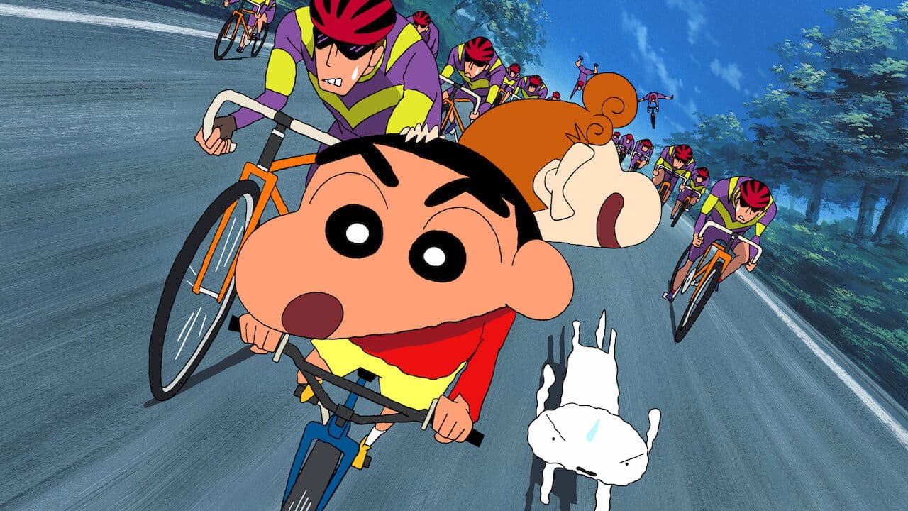 Backdrop of Crayon Shin-chan: The Glorious Storm-invoking Yakiniku Road