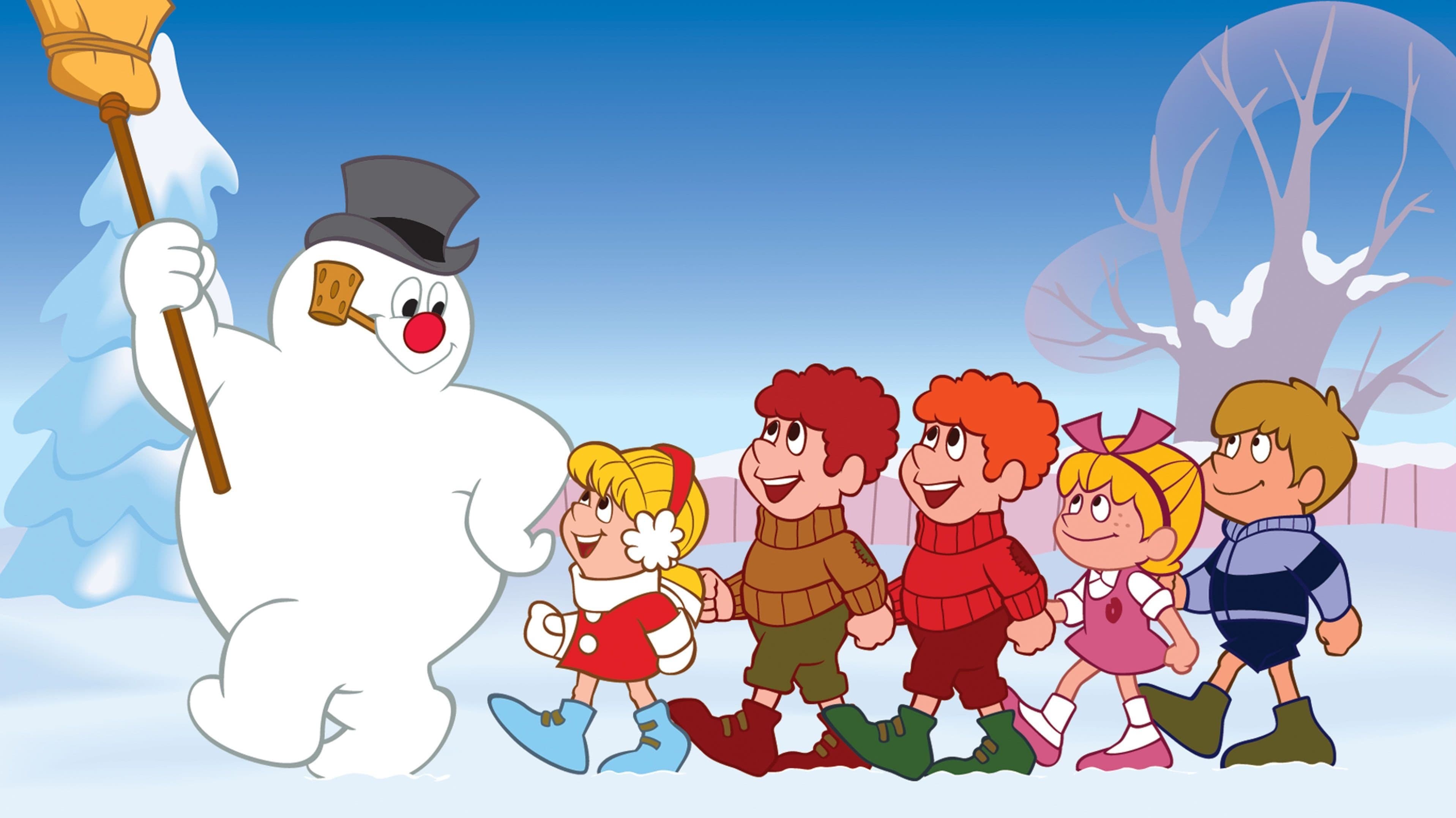 Backdrop of Frosty the Snowman