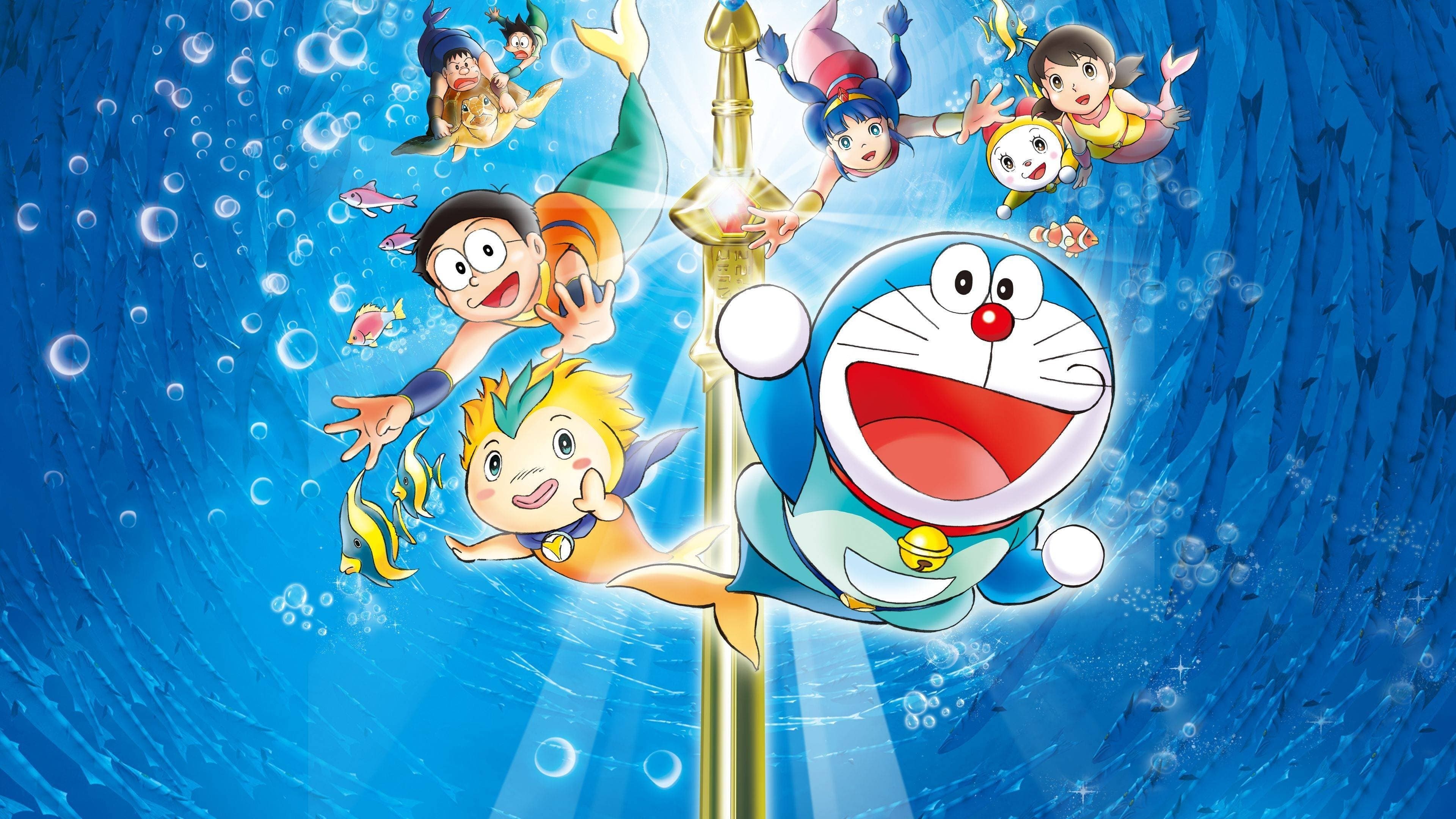 Backdrop of Doraemon: Nobita's Great Battle of the Mermaid King