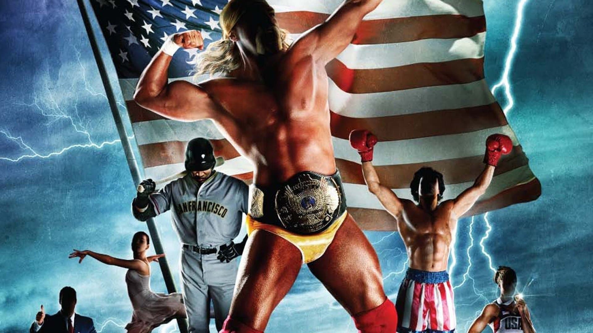 Backdrop of Bigger Stronger Faster*