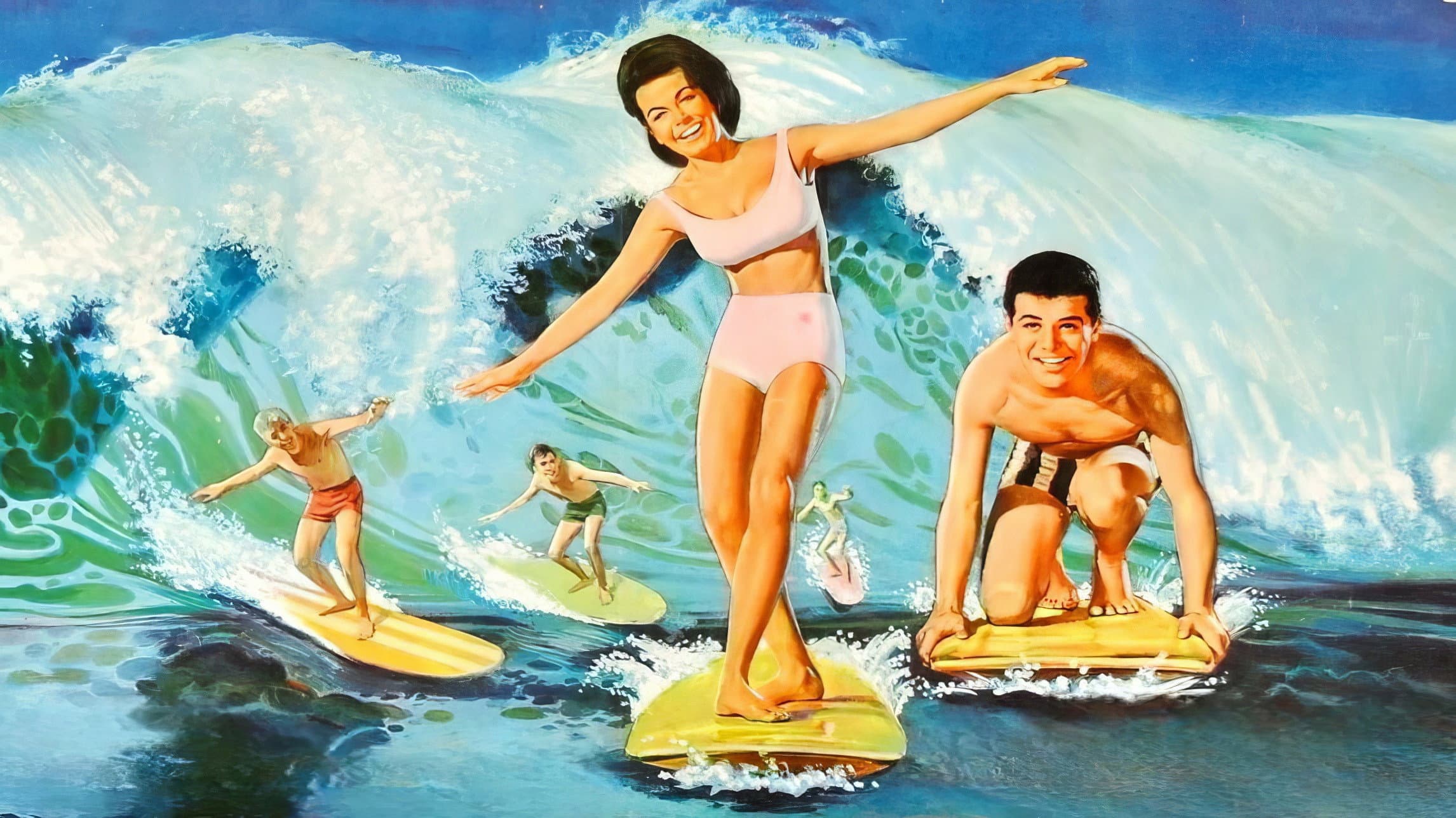 Backdrop of Beach Party