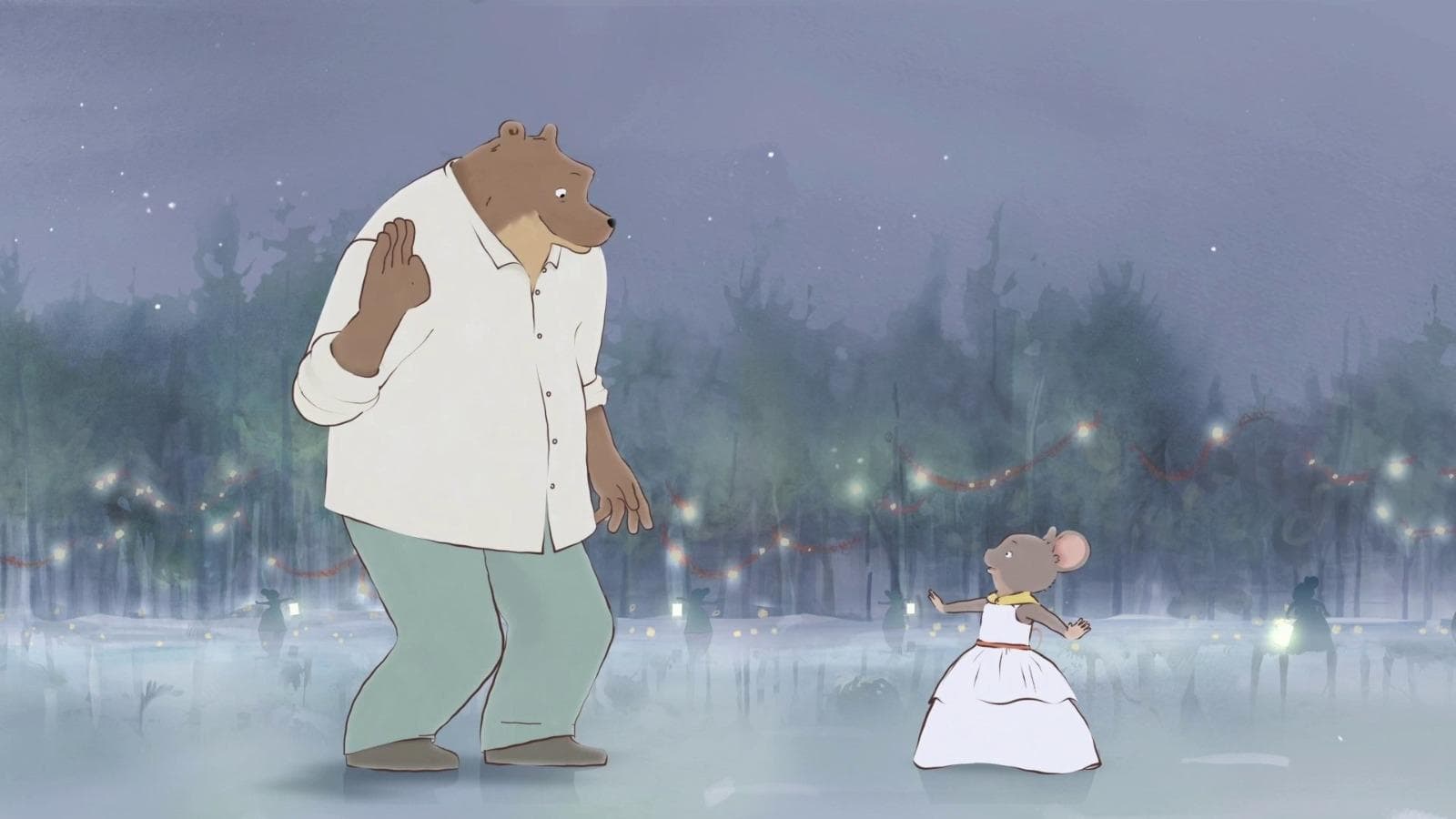 Backdrop of Ernest & Celestine's Winter