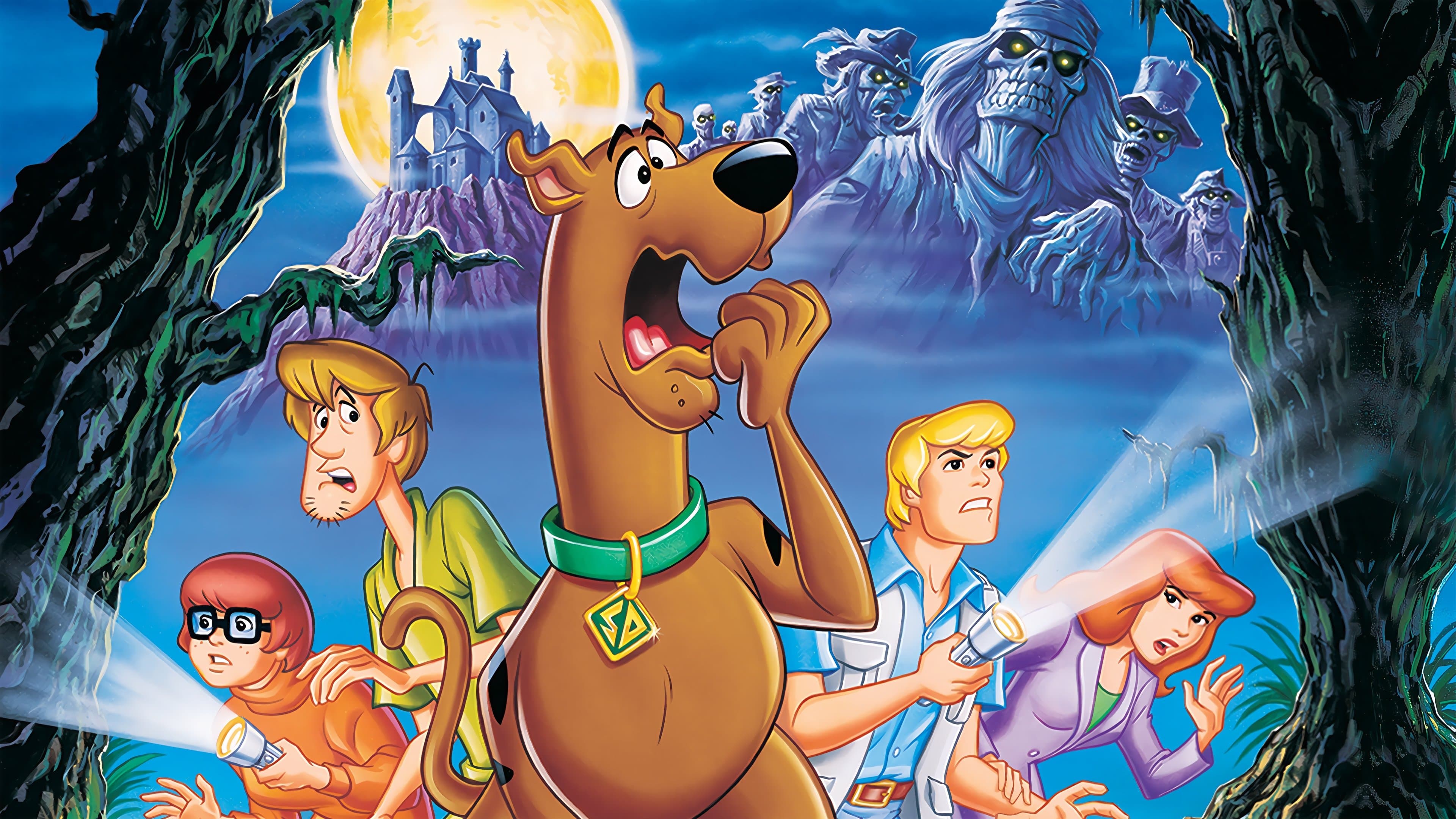 Backdrop of Scooby-Doo on Zombie Island