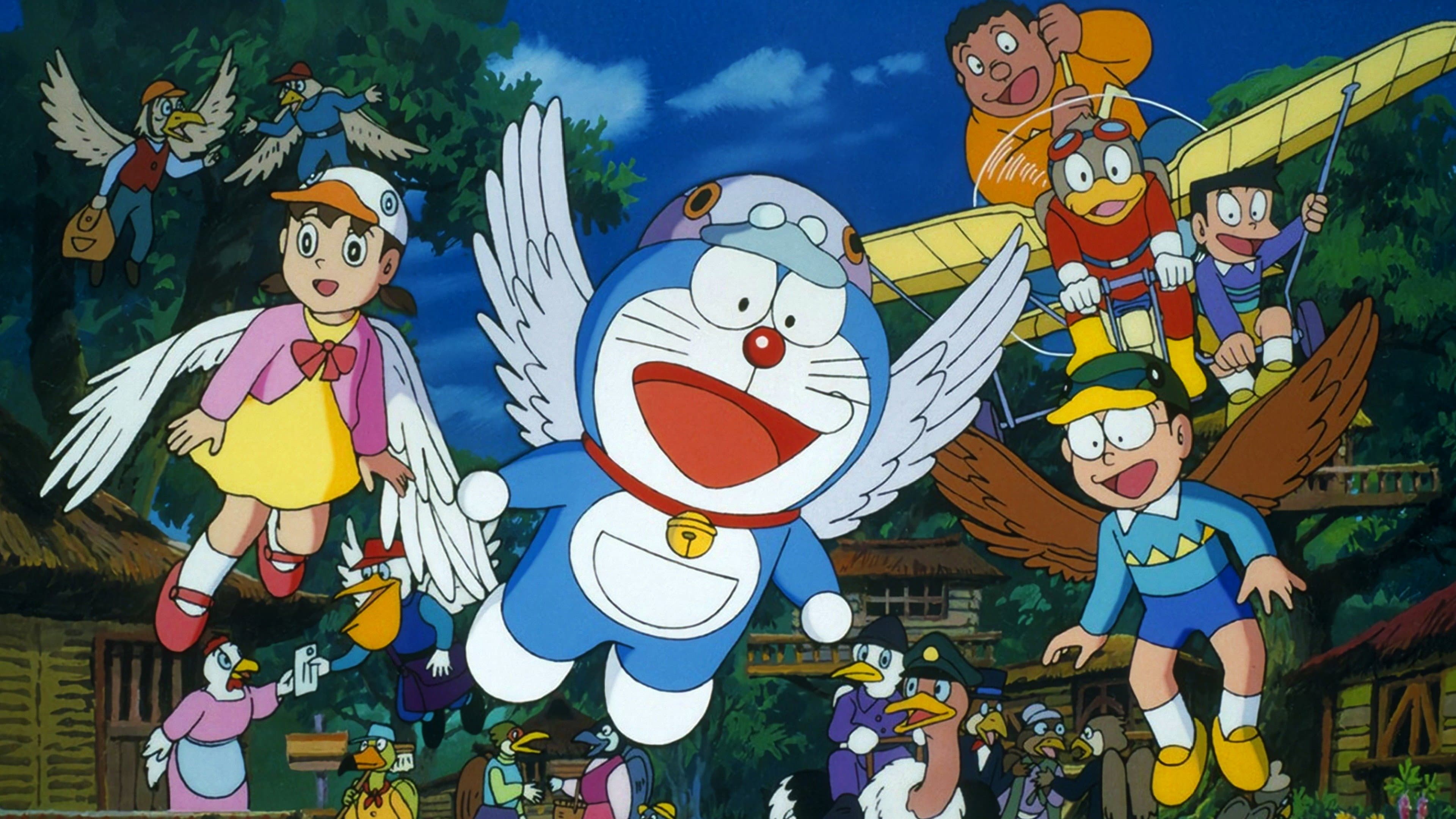 Backdrop of Doraemon: Nobita and the Winged Braves