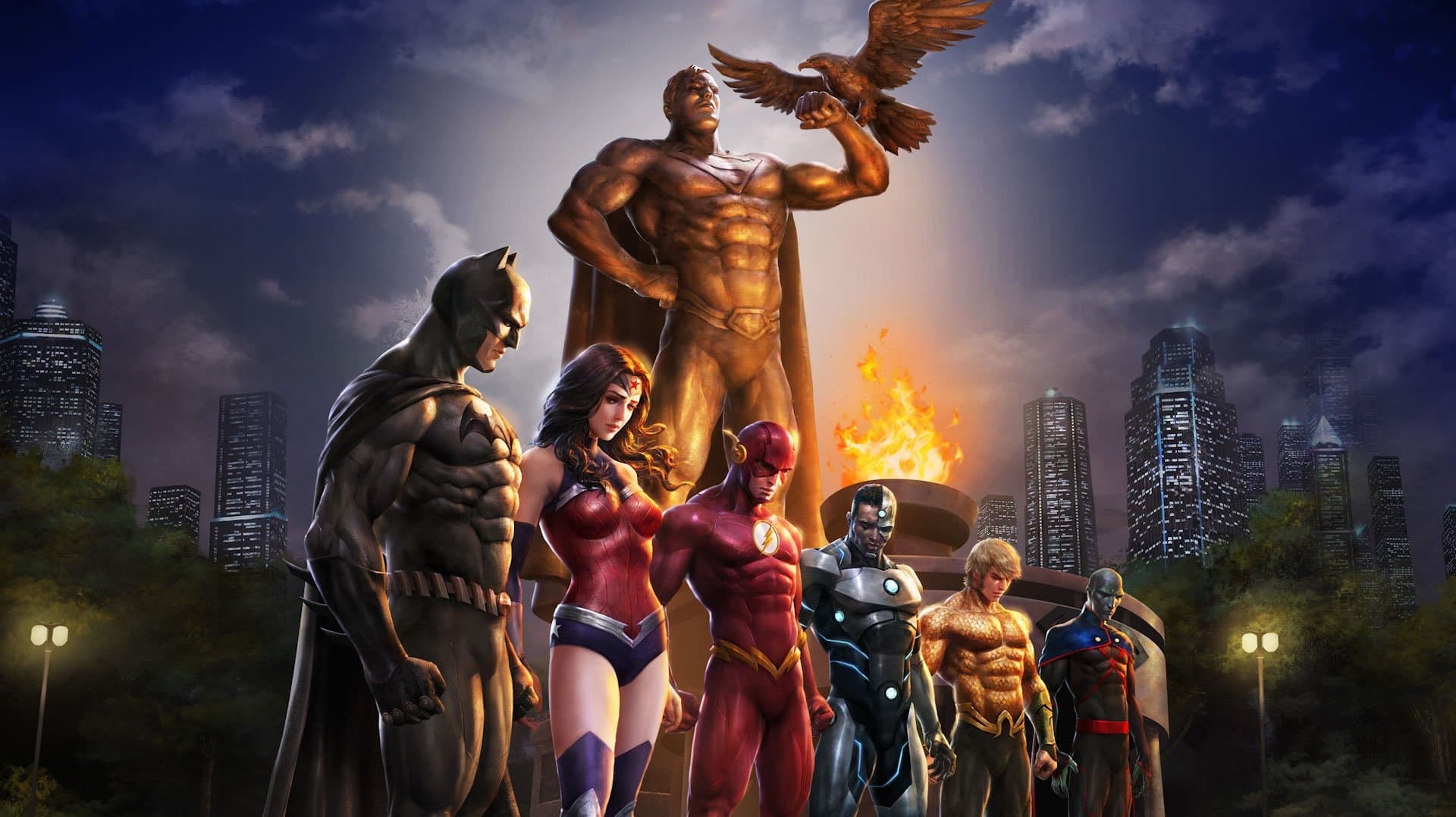 Backdrop of The Death and Return of Superman