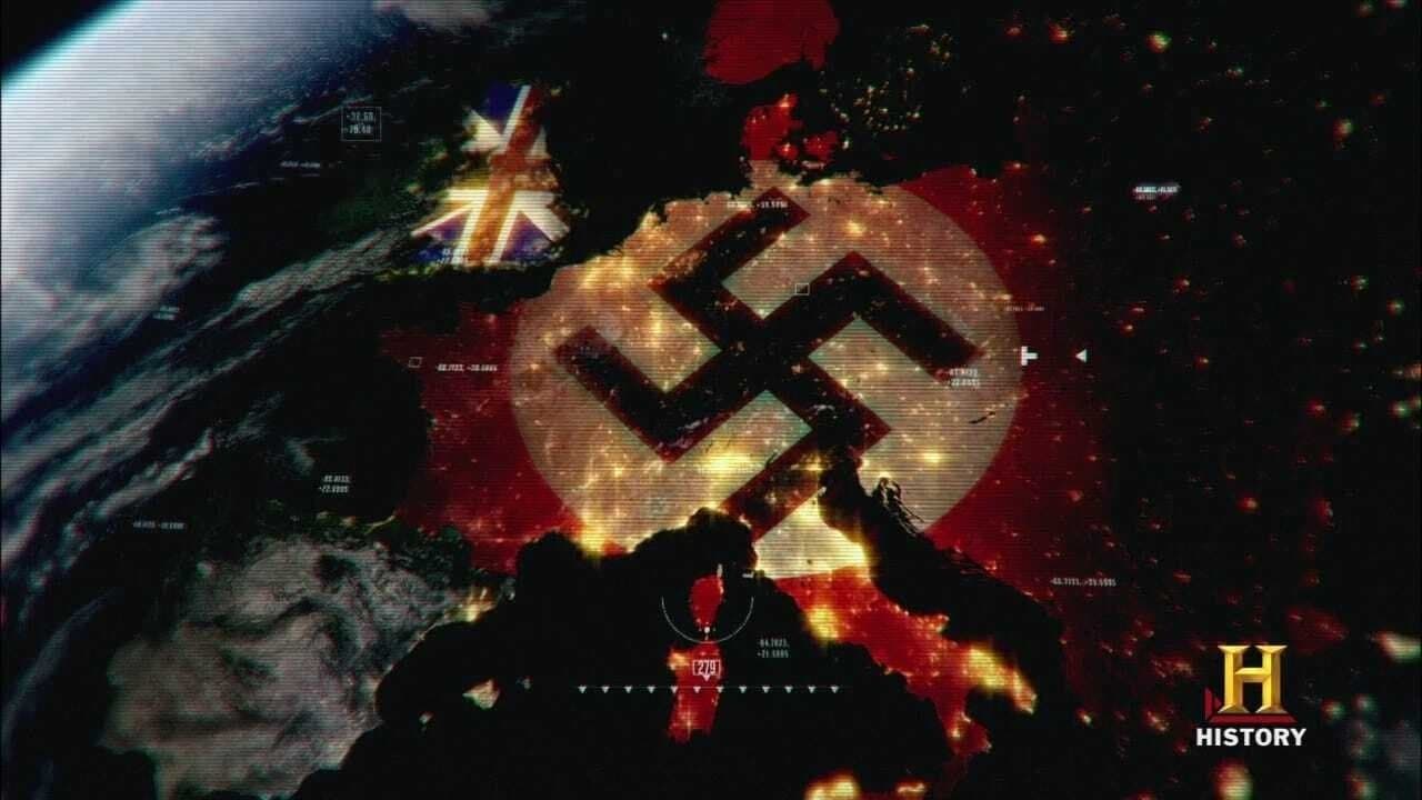 Backdrop of WWII From Space