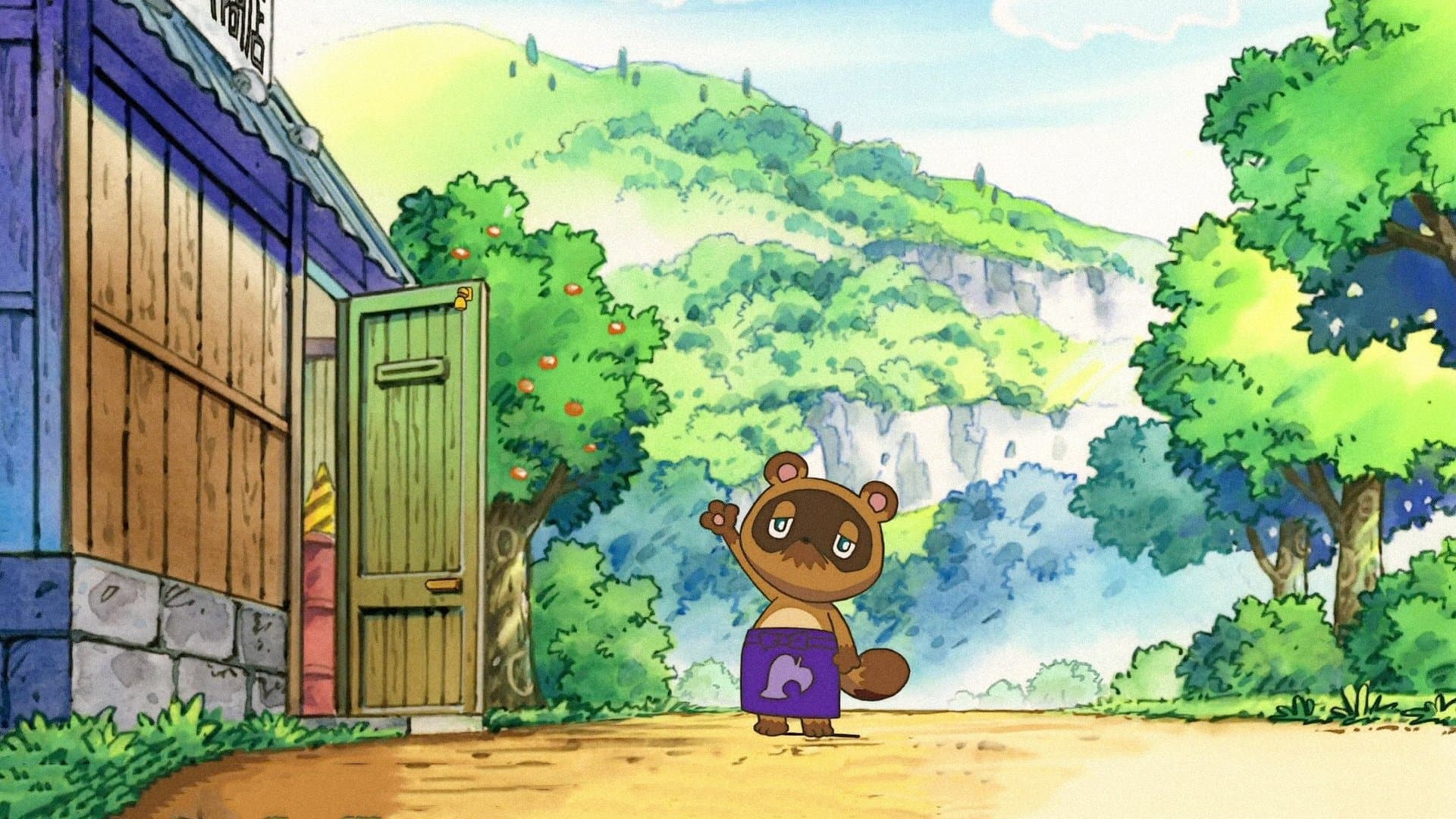 Backdrop of Animal Crossing: The Movie