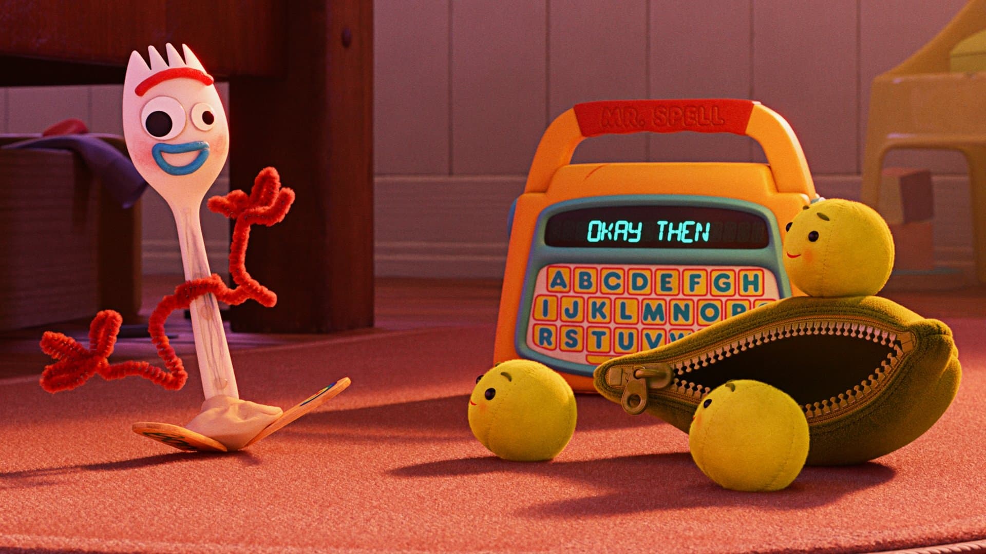 Backdrop of Forky Asks a Question: What Is Reading?