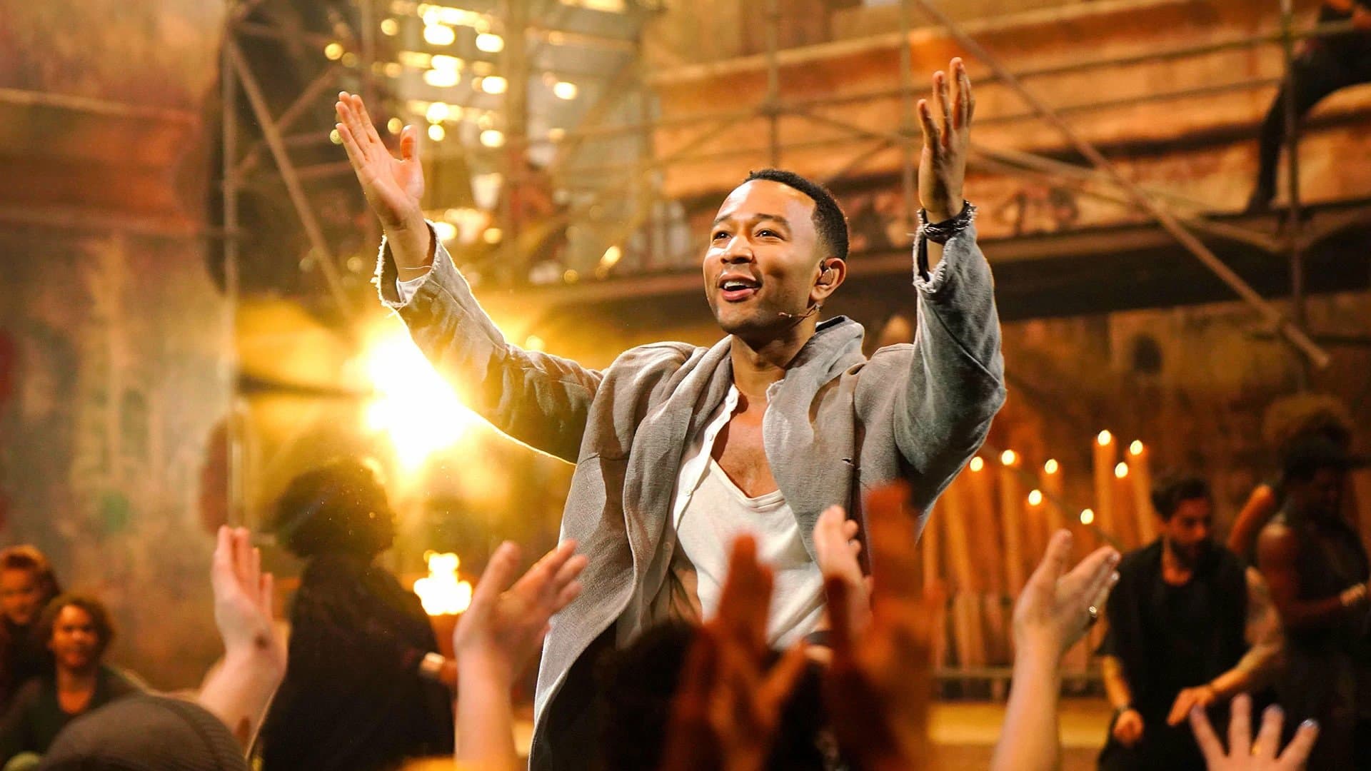Backdrop of Jesus Christ Superstar Live in Concert