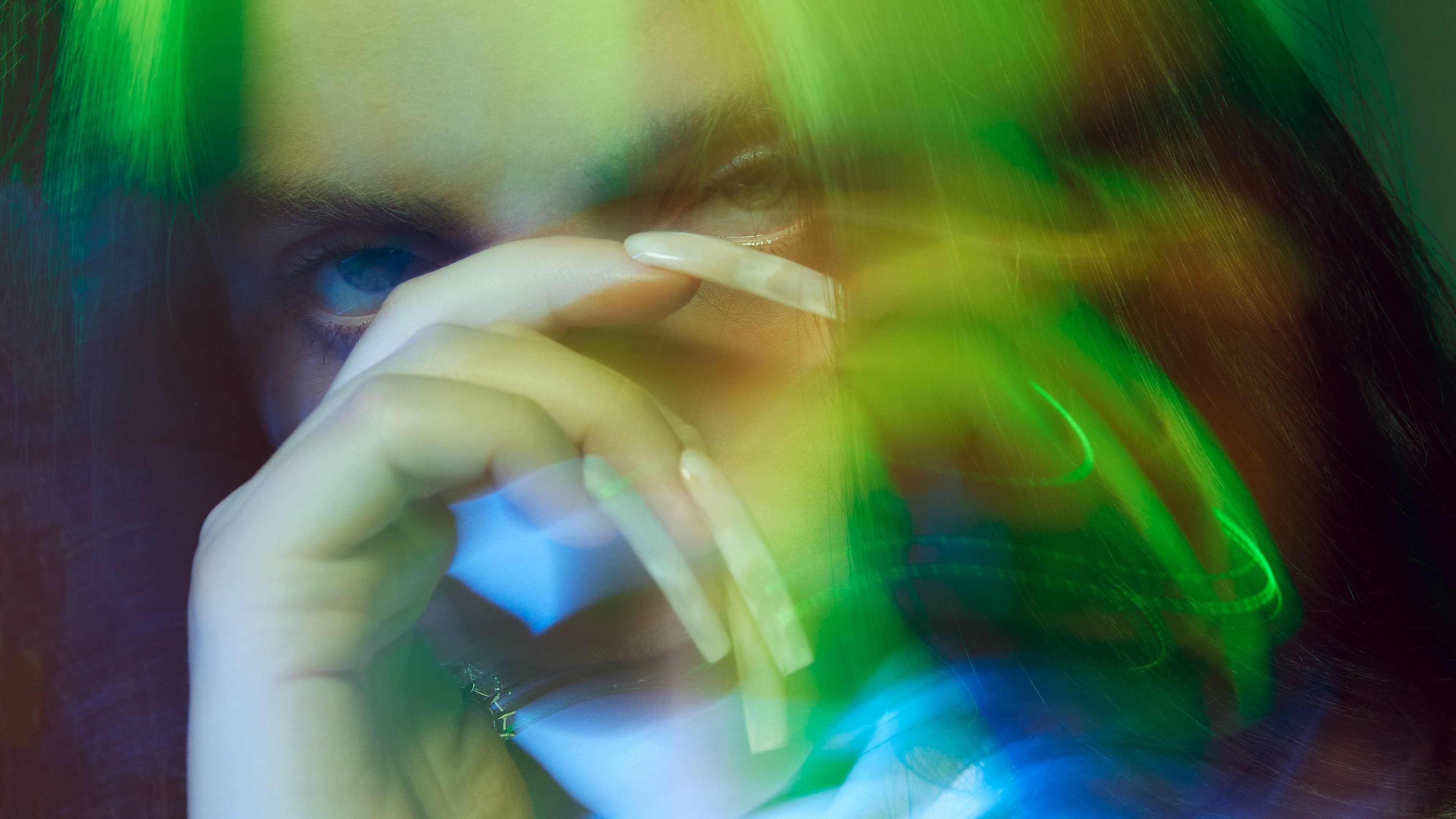 Backdrop of Billie Eilish: The World's a Little Blurry