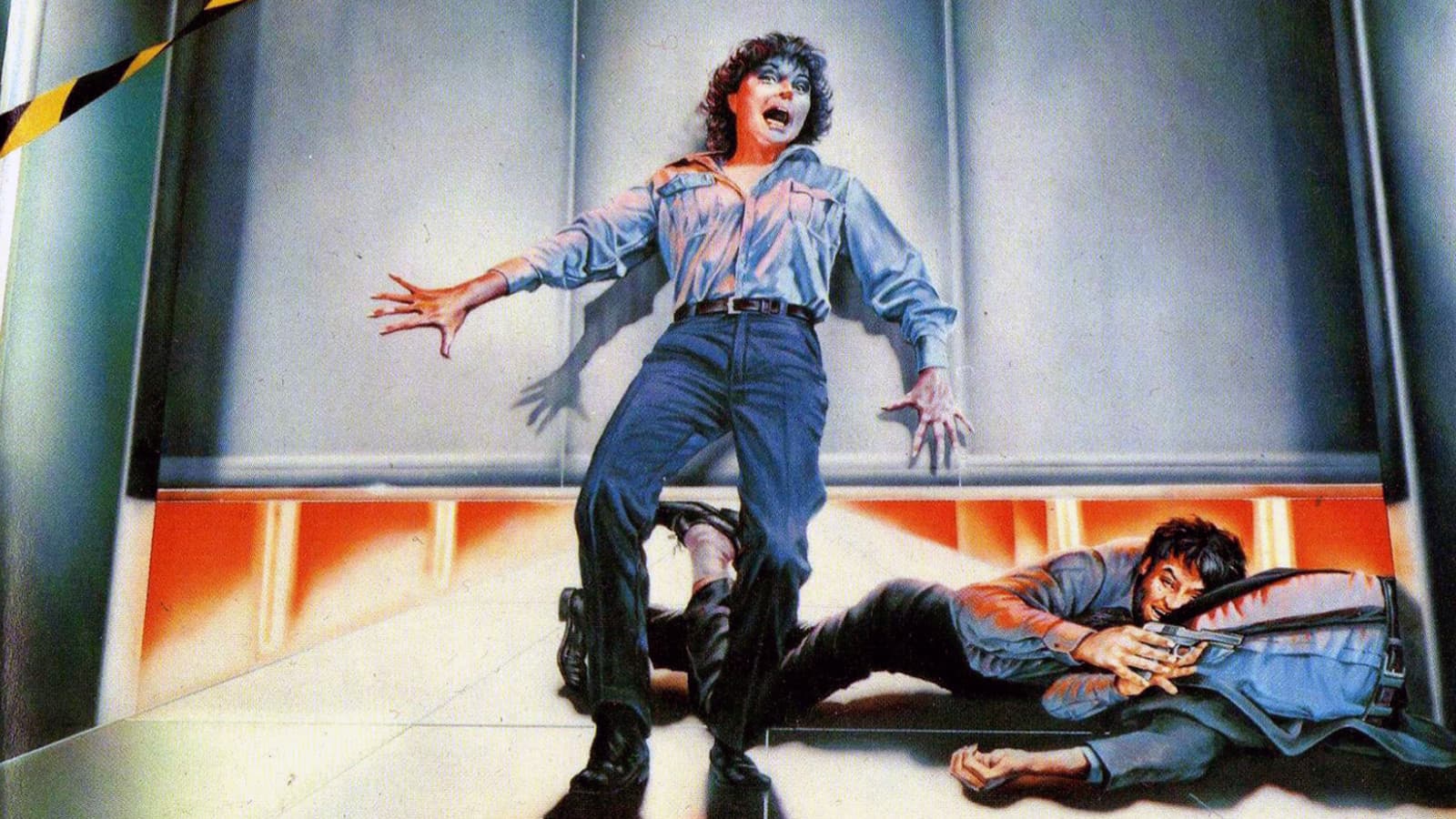 Backdrop of Warning Sign