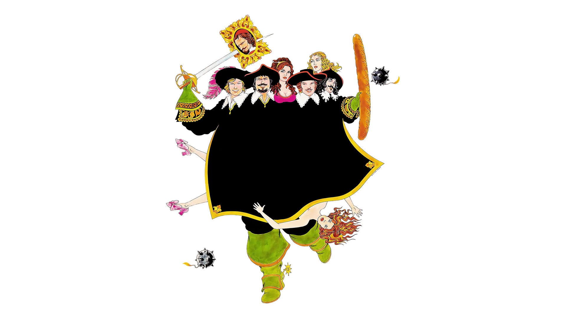 Backdrop of The Four Musketeers