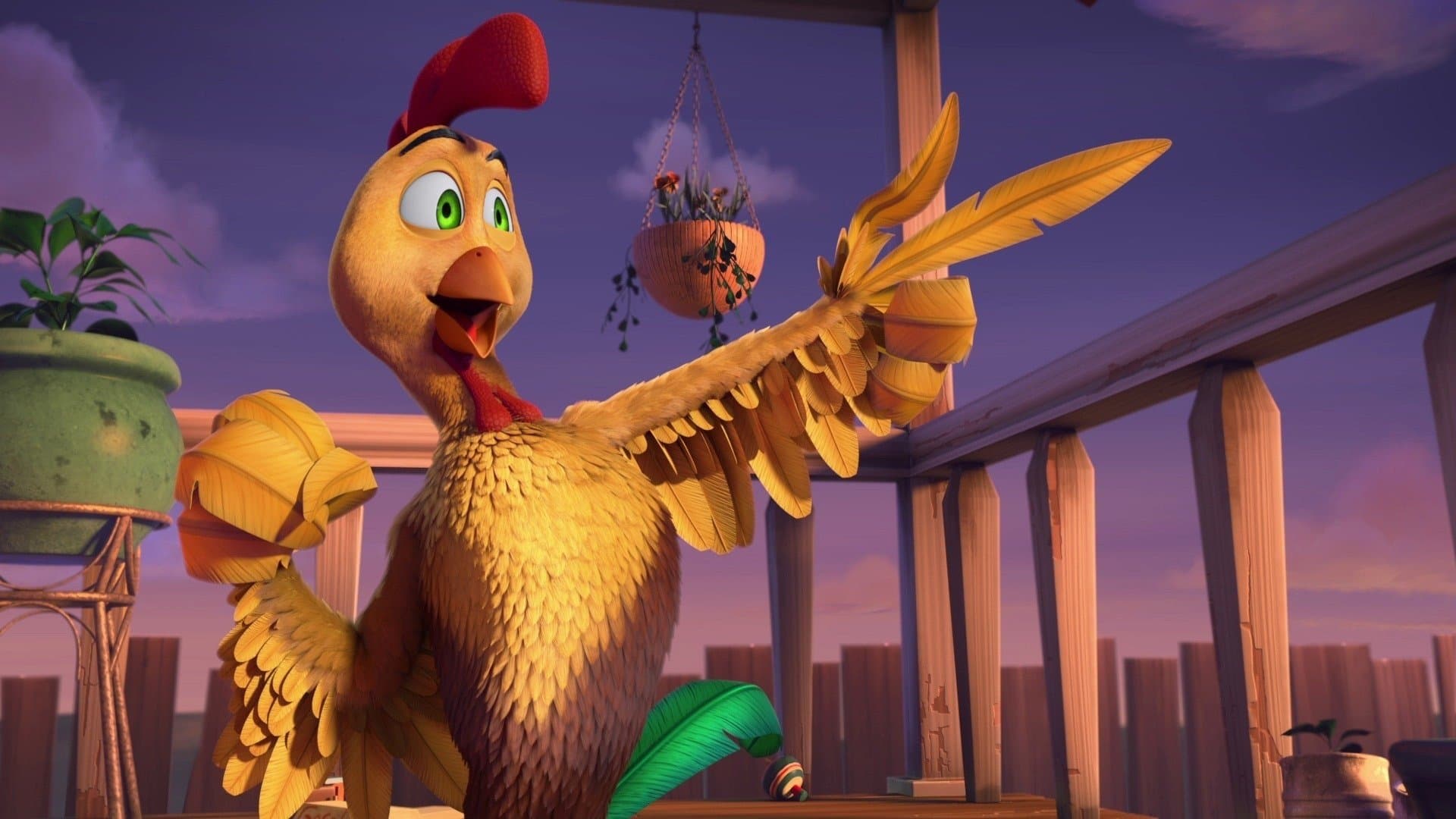 Backdrop of Huevos: Little Rooster's Egg-Cellent Adventure