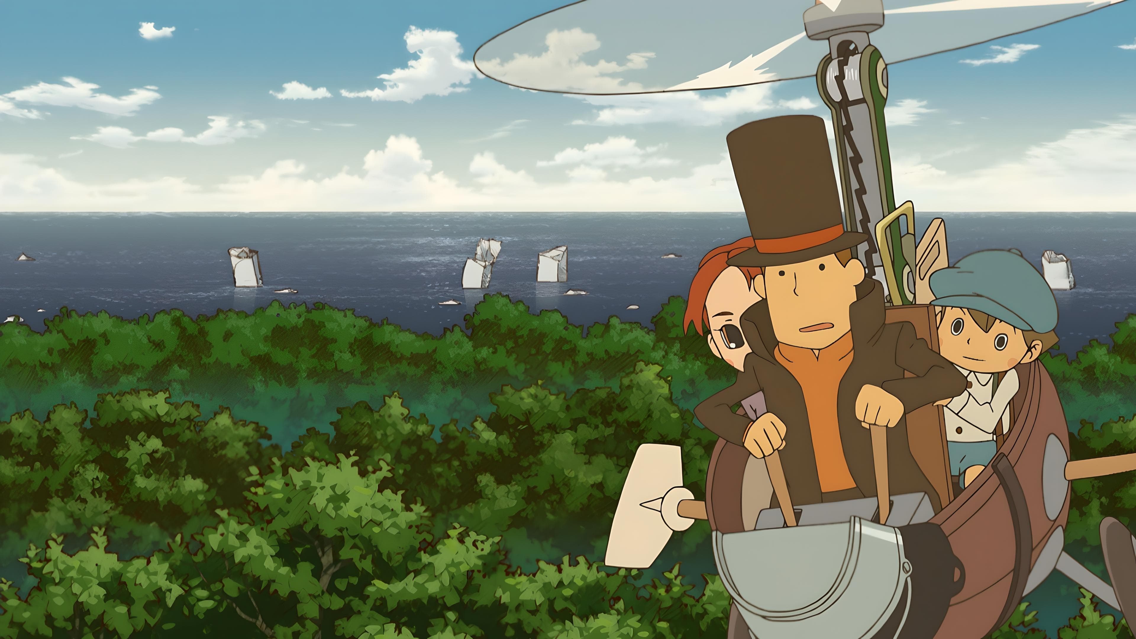 Backdrop of Professor Layton and the Eternal Diva