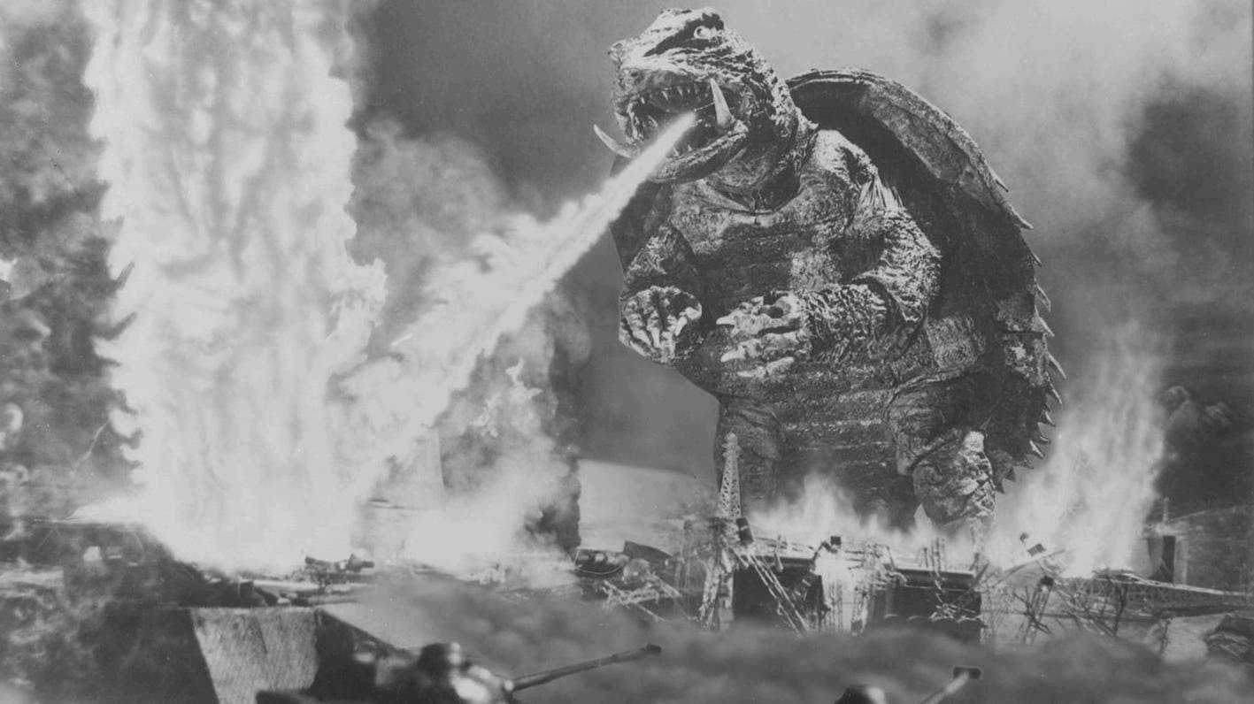 Backdrop of Gamera, the Giant Monster