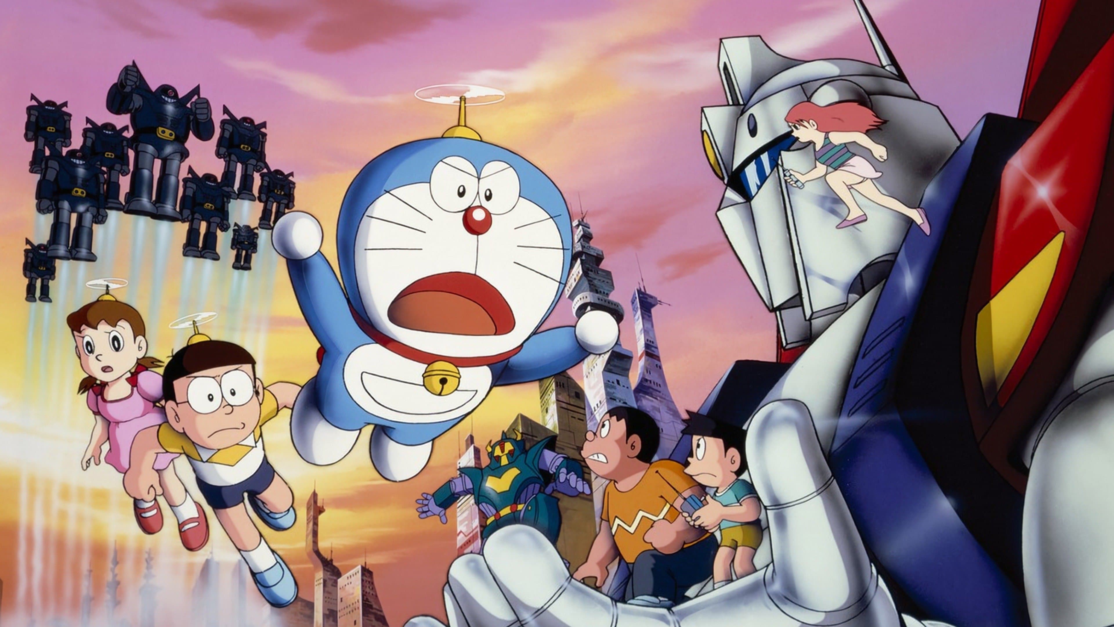 Backdrop of Doraemon: Nobita and the Steel Troops