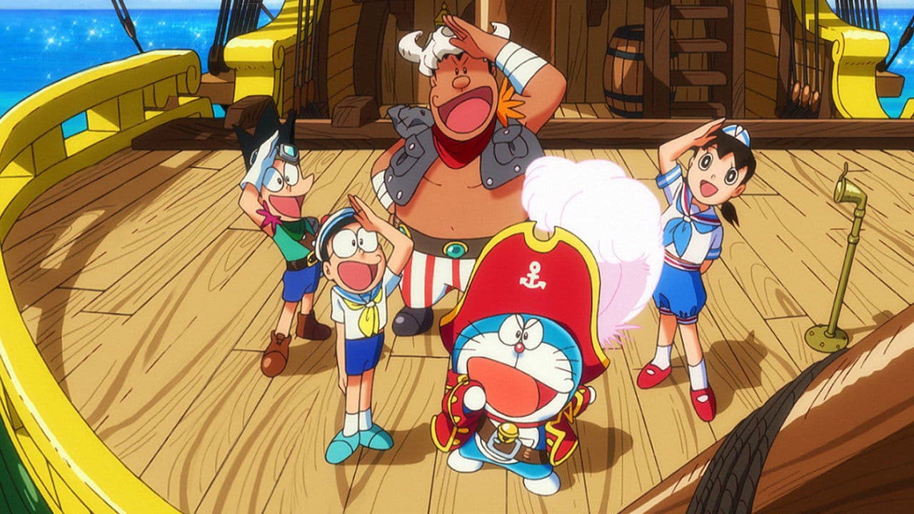 Backdrop of Doraemon: Nobita's Treasure Island