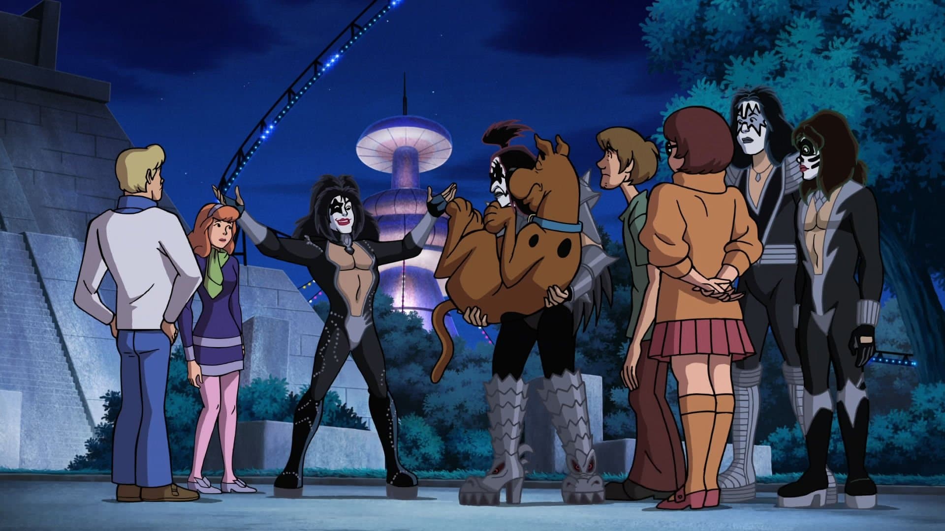 Backdrop of Scooby-Doo! and KISS: Rock and Roll Mystery