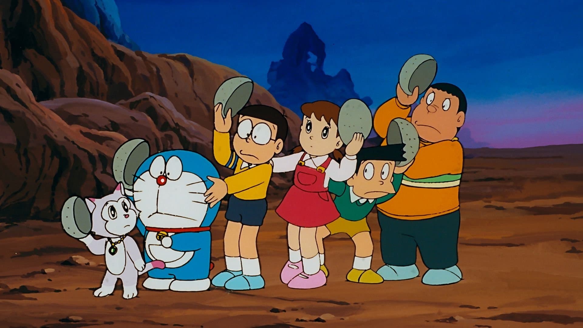Backdrop of Doraemon: Nobita's Great Adventure in the World of Magic