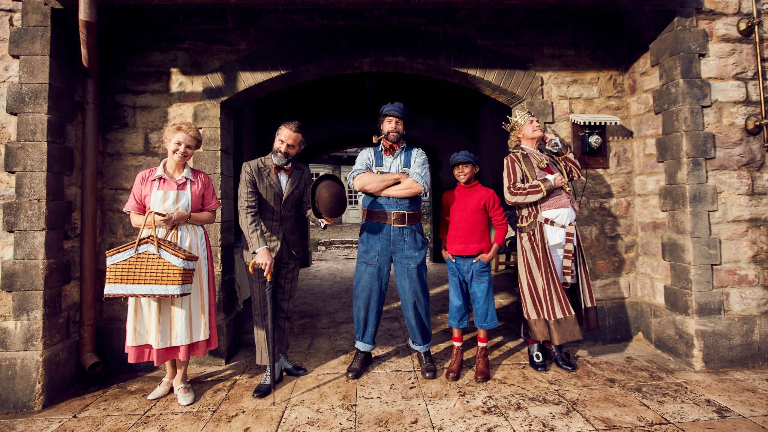 Backdrop of Jim Button and Luke the Engine Driver