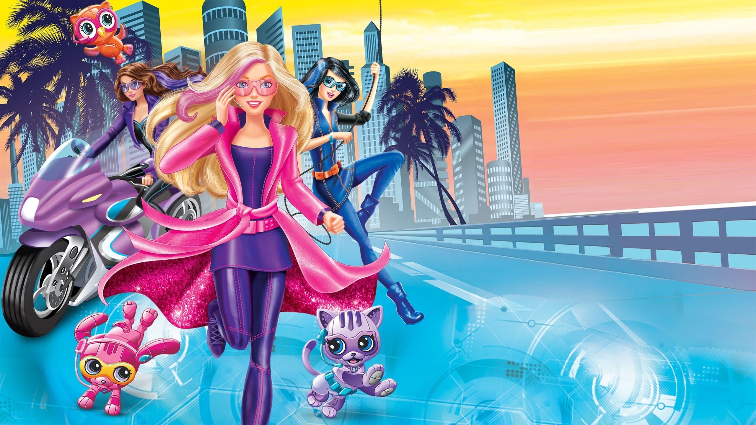 Backdrop of Barbie: Spy Squad