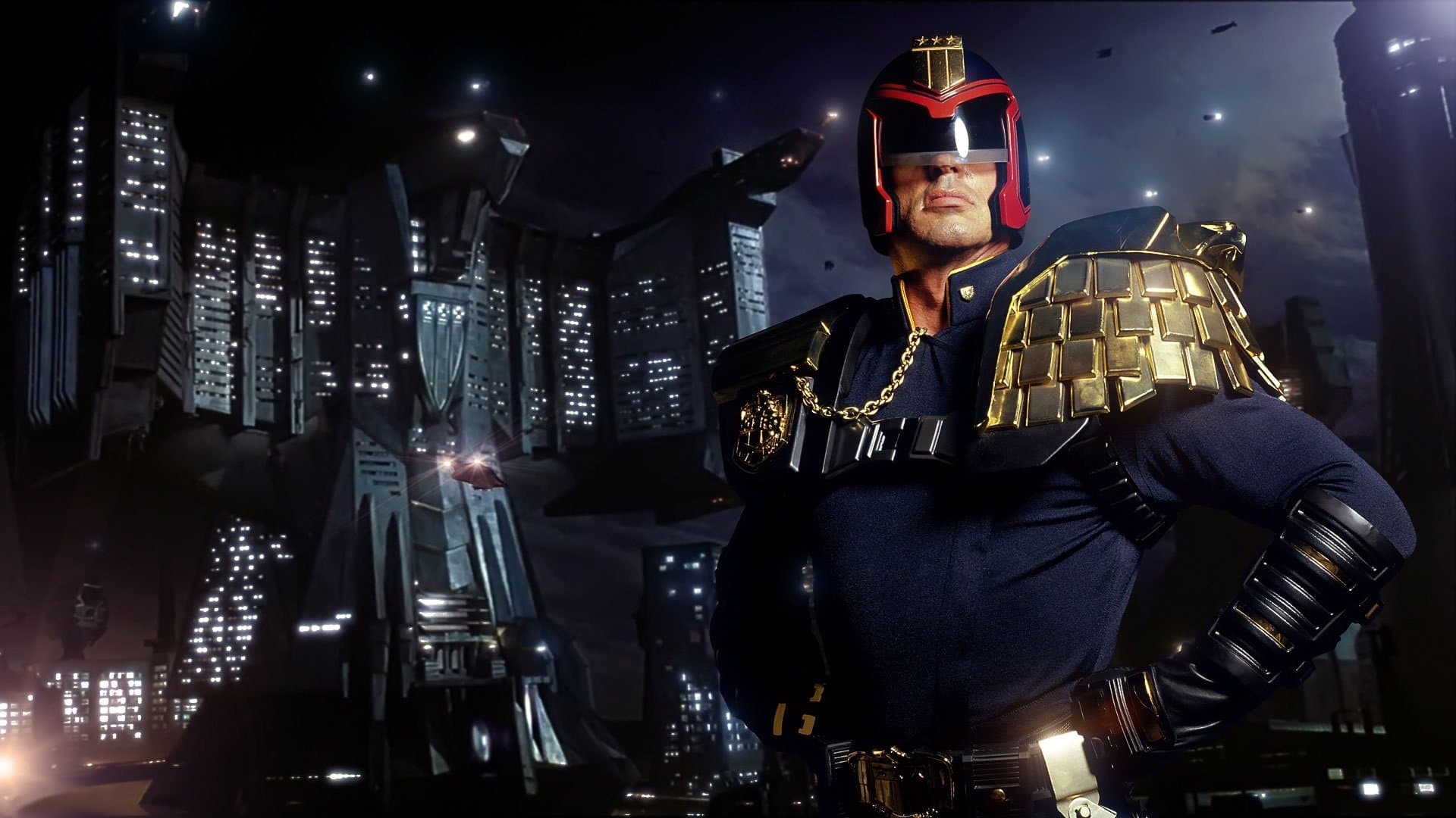 Backdrop of Judge Dredd