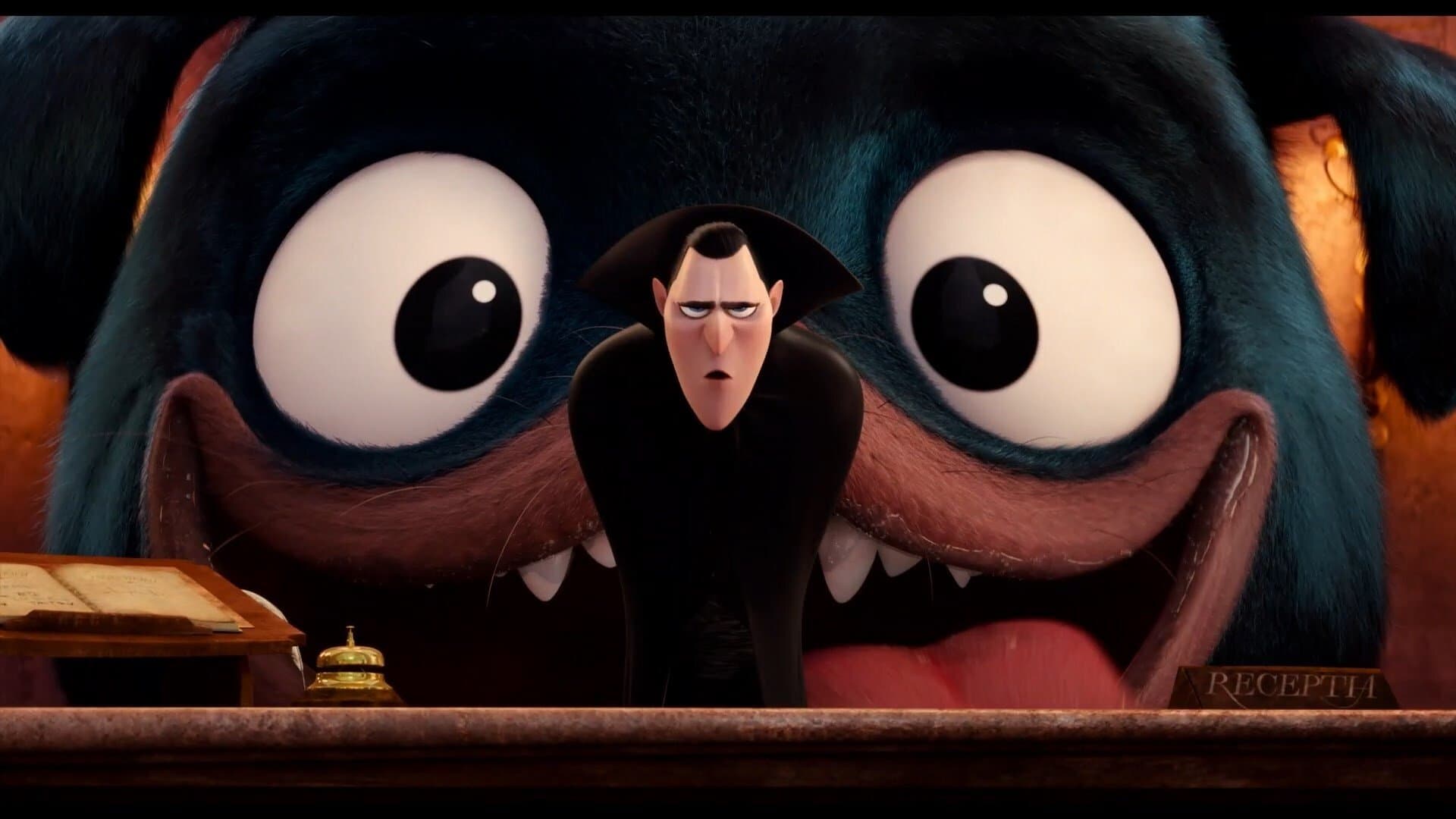 Backdrop of Monster Pets: A Hotel Transylvania Short