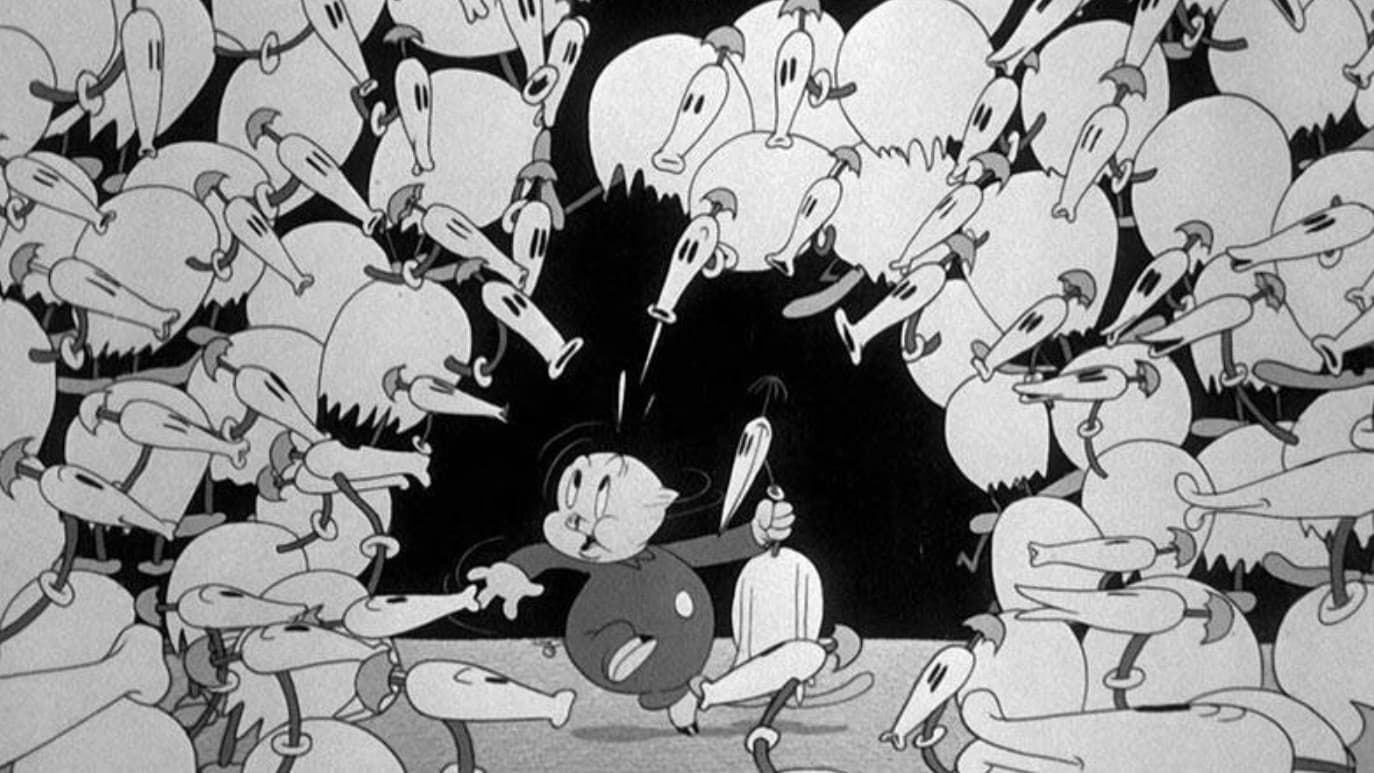 Backdrop of Porky in Wackyland