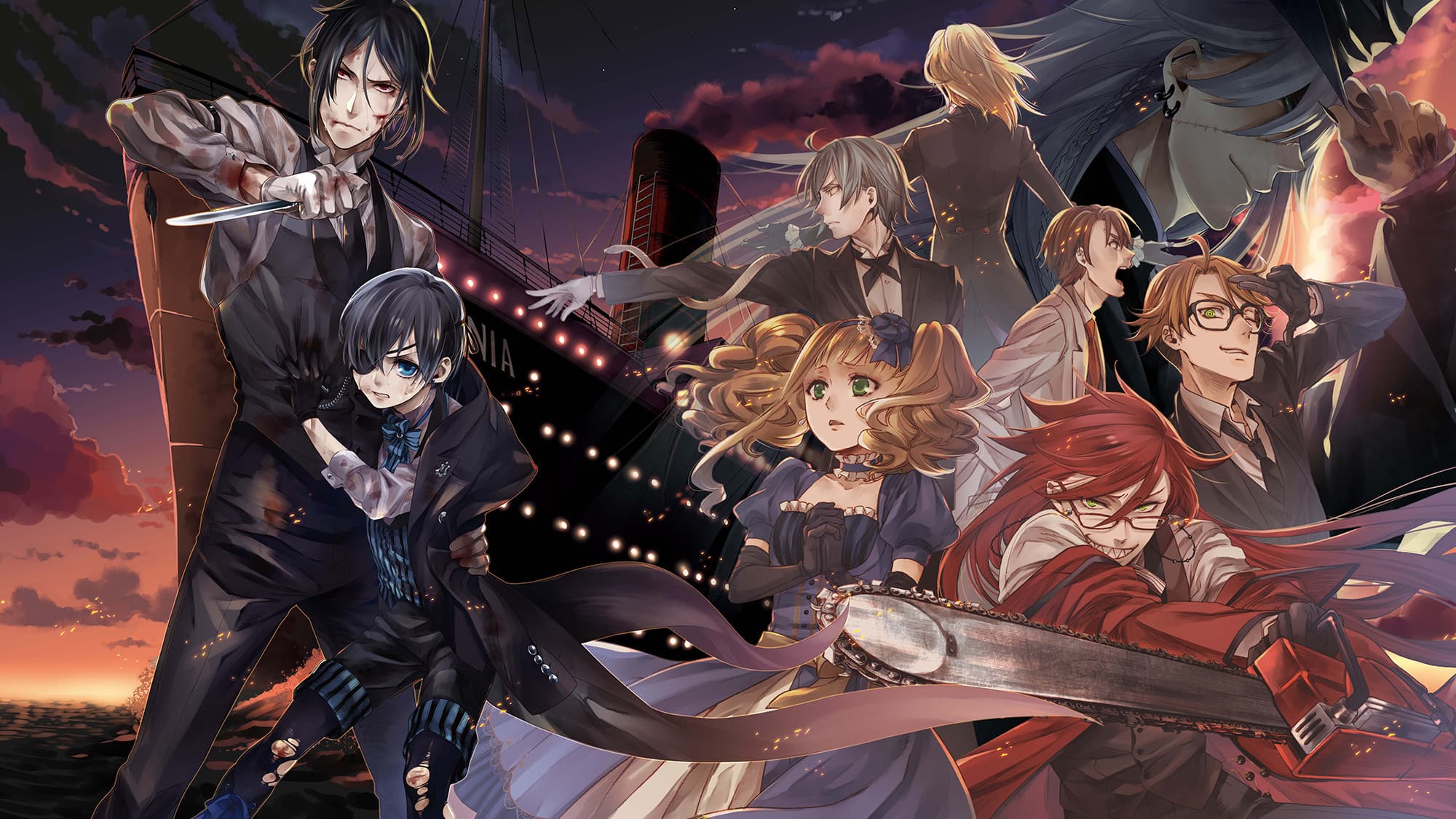 Backdrop of Black Butler: Book of the Atlantic