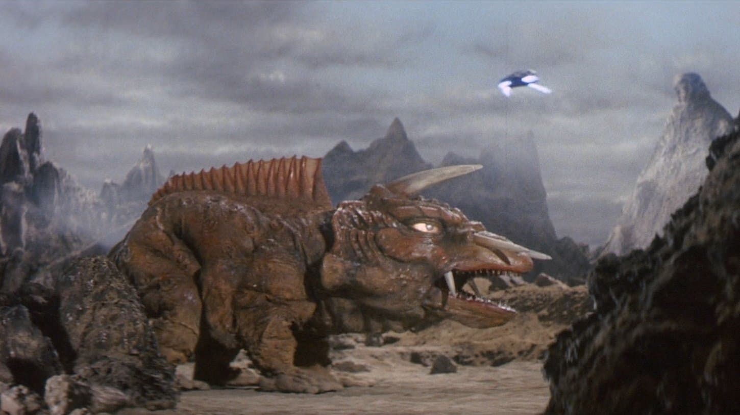 Backdrop of Gamera vs. Jiger
